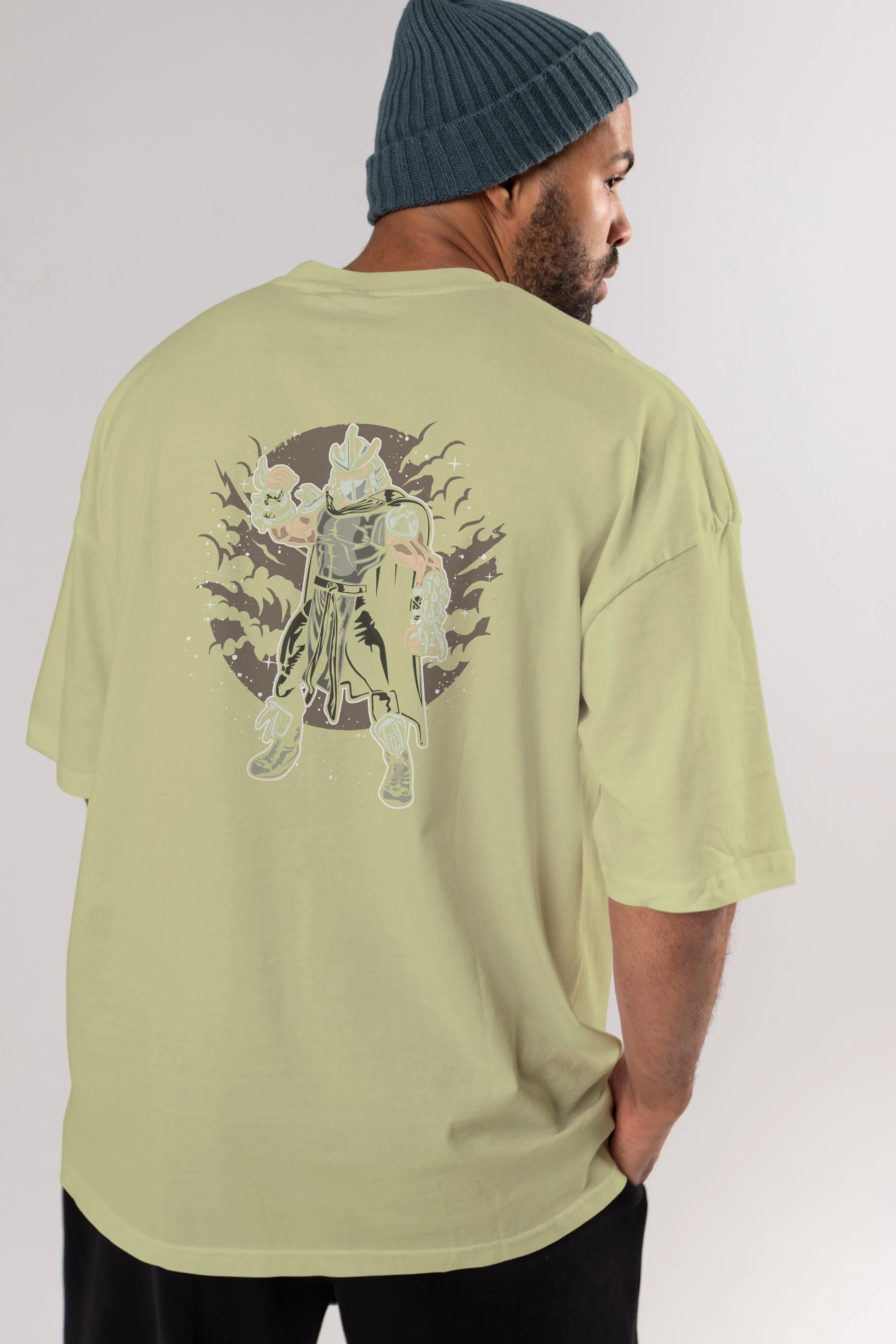 SHREDDER Arka Baskılı Oversize t-shirt Erkek Kadın Unisex %100 Pamuk