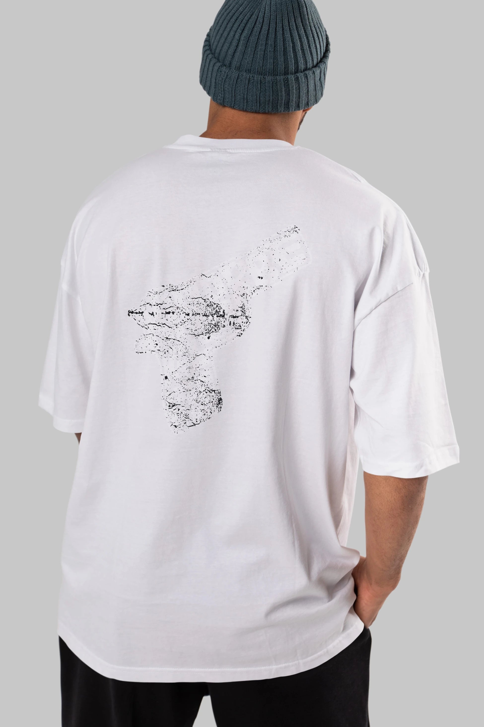 Kill Or Be Killed Arka Baskılı Oversize t-shirt %100 pamuk Erkek Kadın Unisex