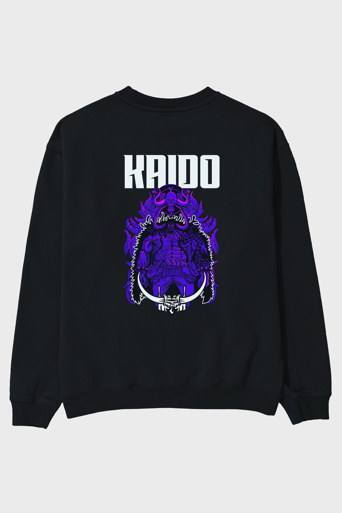 Kaido Arka Baskılı Anime Oversize Sweatshirt Erkek Kadın Unisex