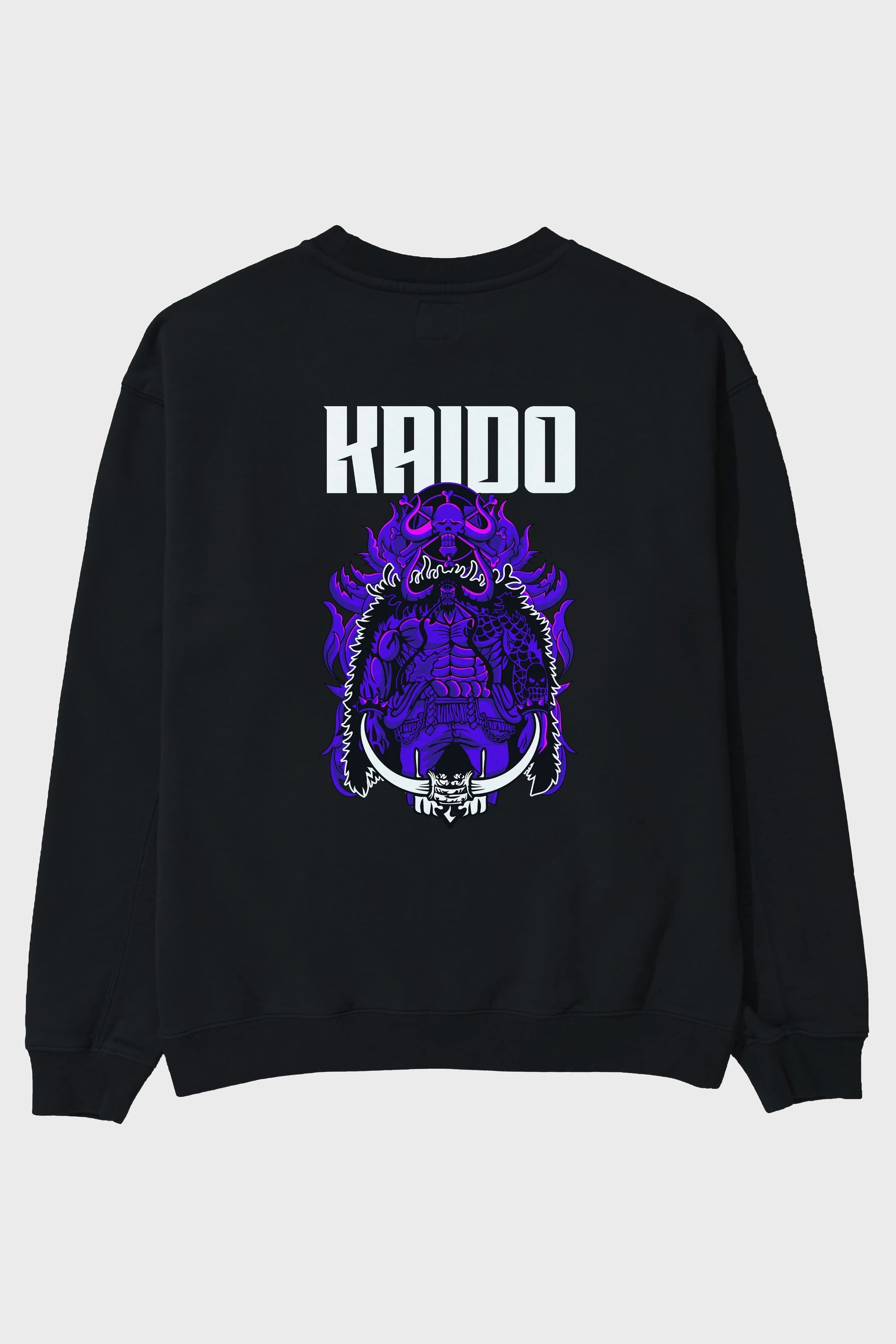 Kaido Arka Baskılı Anime Oversize Sweatshirt Erkek Kadın Unisex