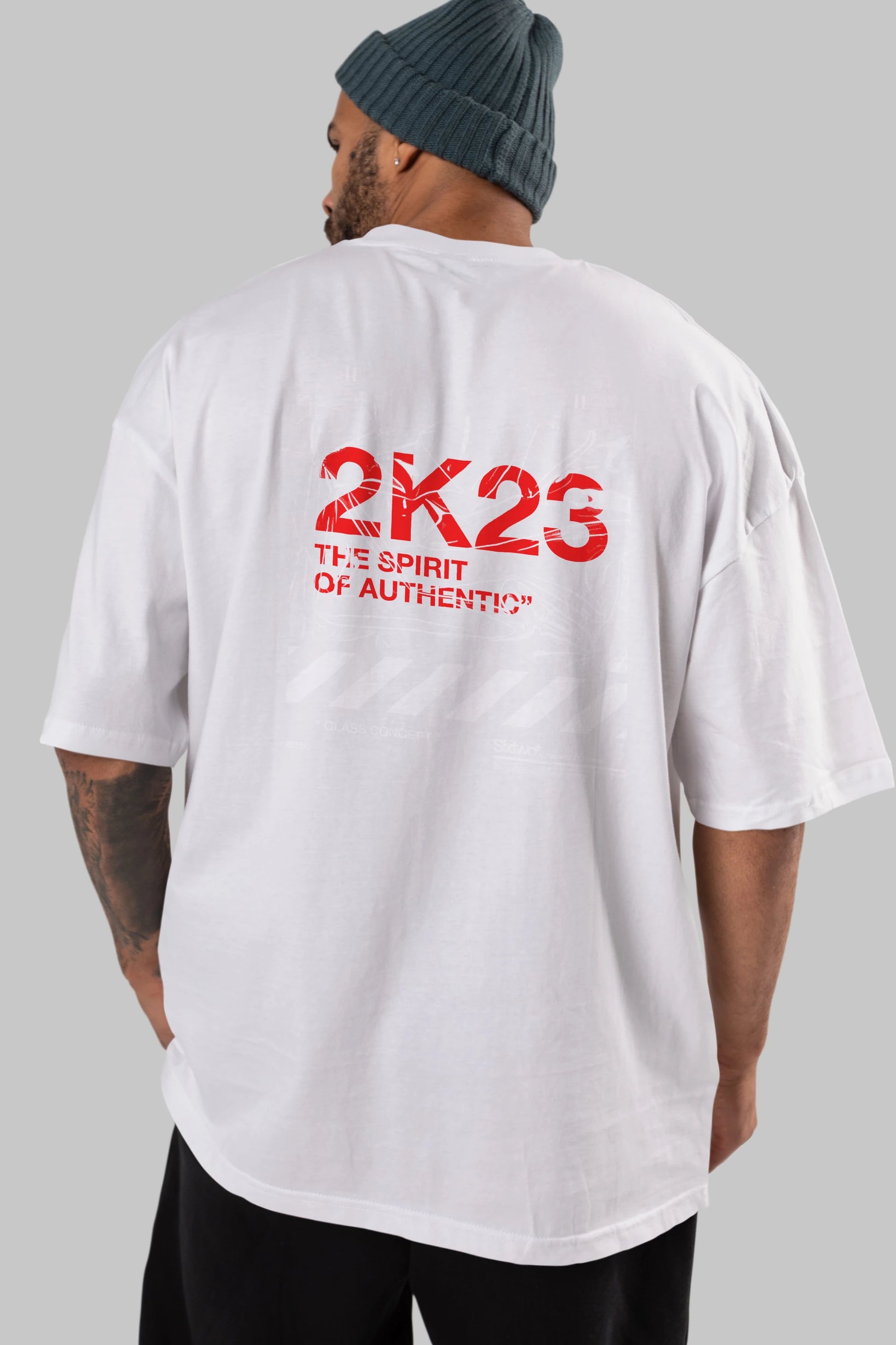 The Spirit Arka Baskılı Oversize t-shirt Erkek Kadın Unisex