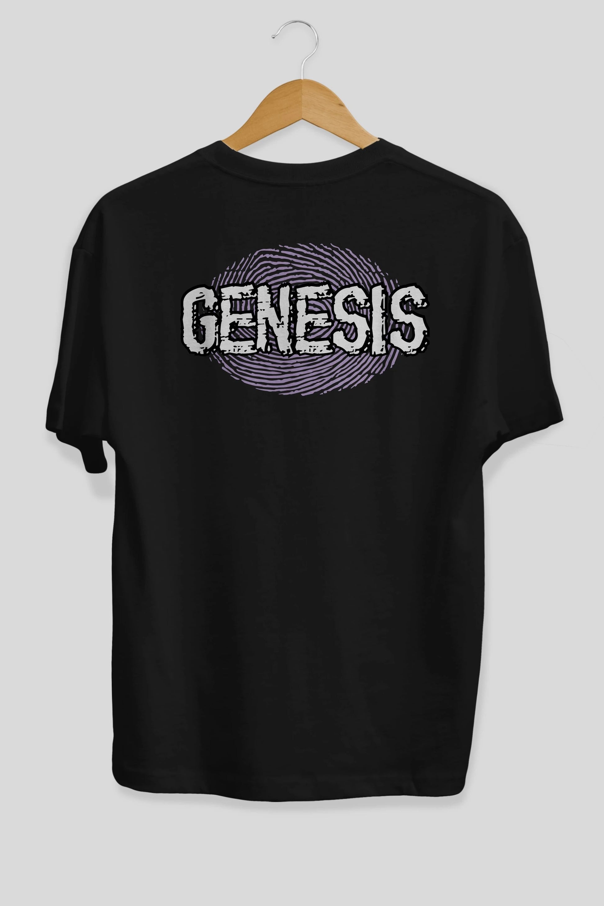 Genesis Arka Baskılı Oversize t-shirt Erkek Kadın Unisex
