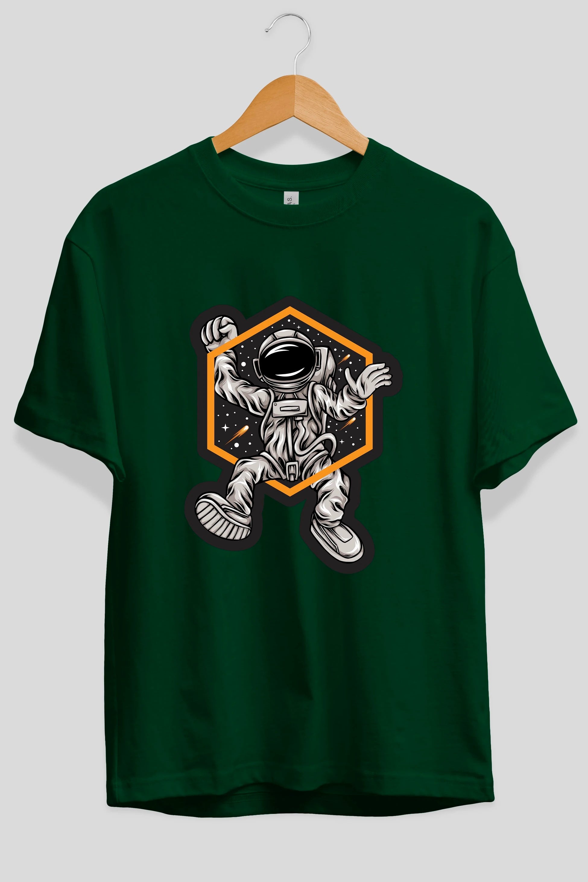 Astrofun Sticker Ön Baskılı Oversize t-shirt Erkek Kadın Unisex