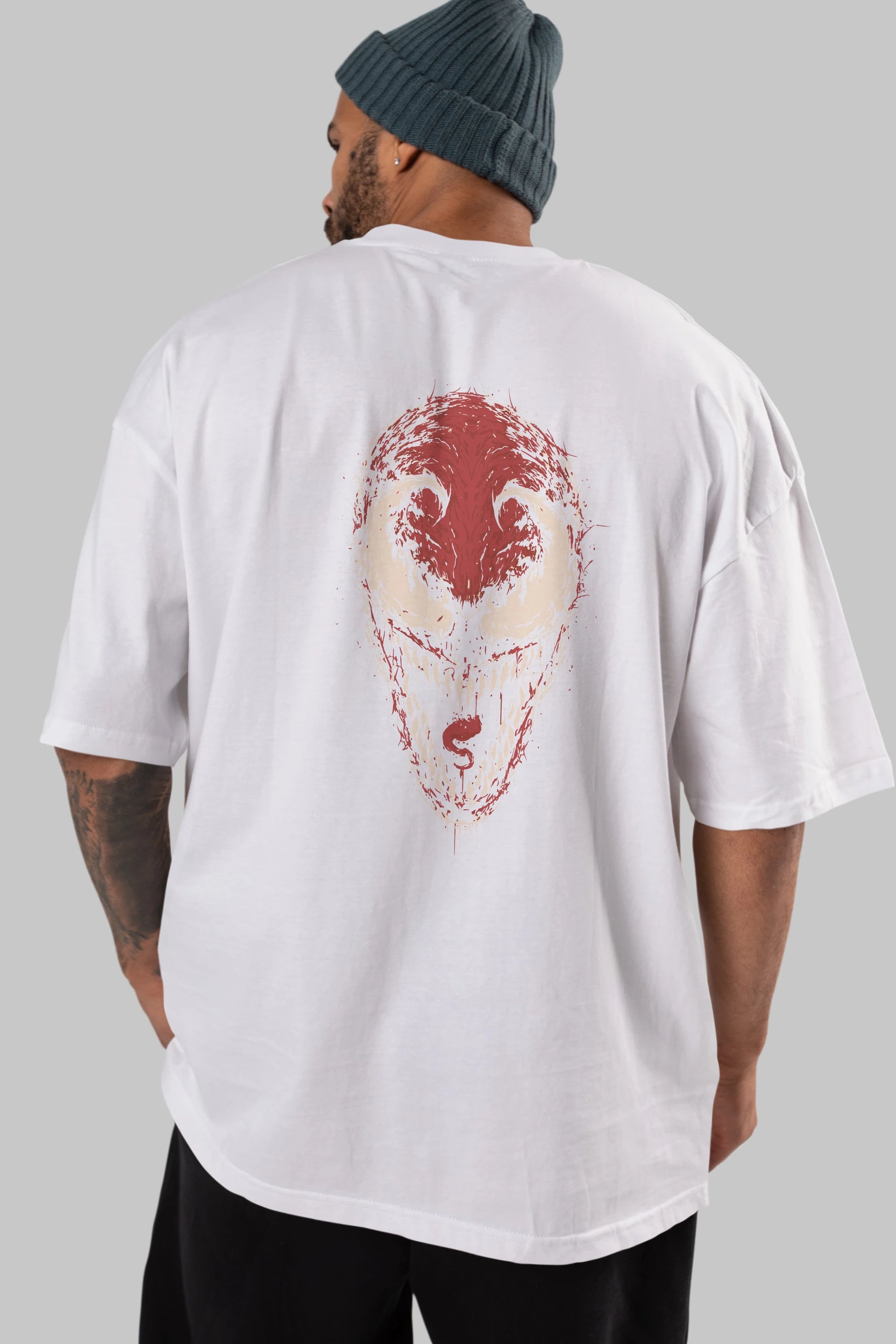Venom (12) Arka Baskılı Oversize t-shirt Erkek Kadın Unisex %100 Pamuk Bisiklet Yaka tişort