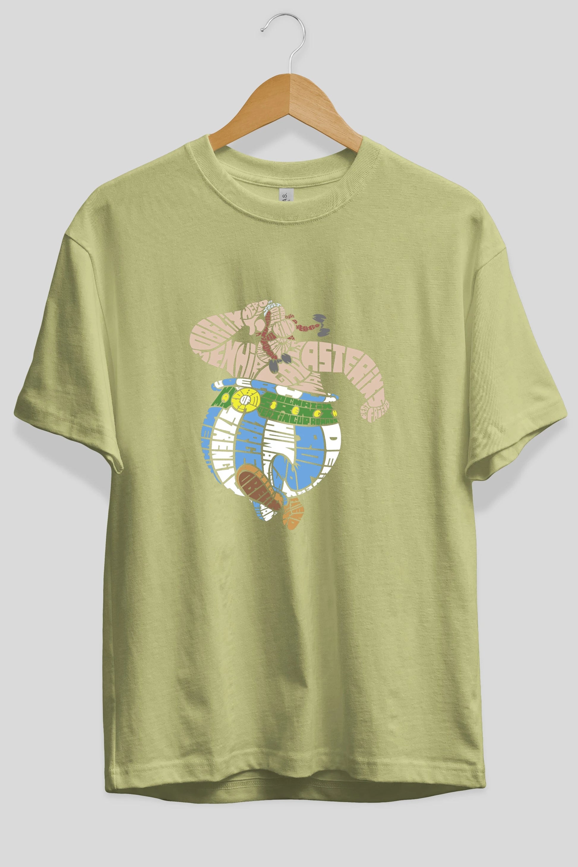 Obelix Ön Baskılı Oversize t-shirt %100 pamuk Erkek Kadın Unisex
