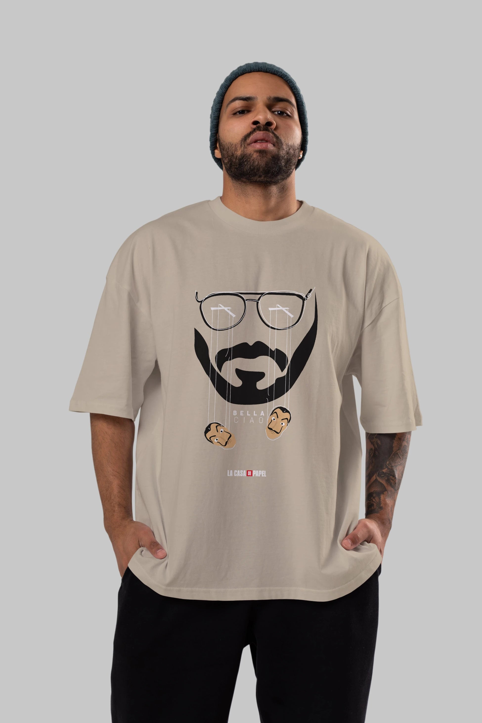 La Casa De Papel (11) Ön Baskılı Oversize t-shirt Erkek Kadın Unisex %100 Pamuk Bisiklet Yaka tişort