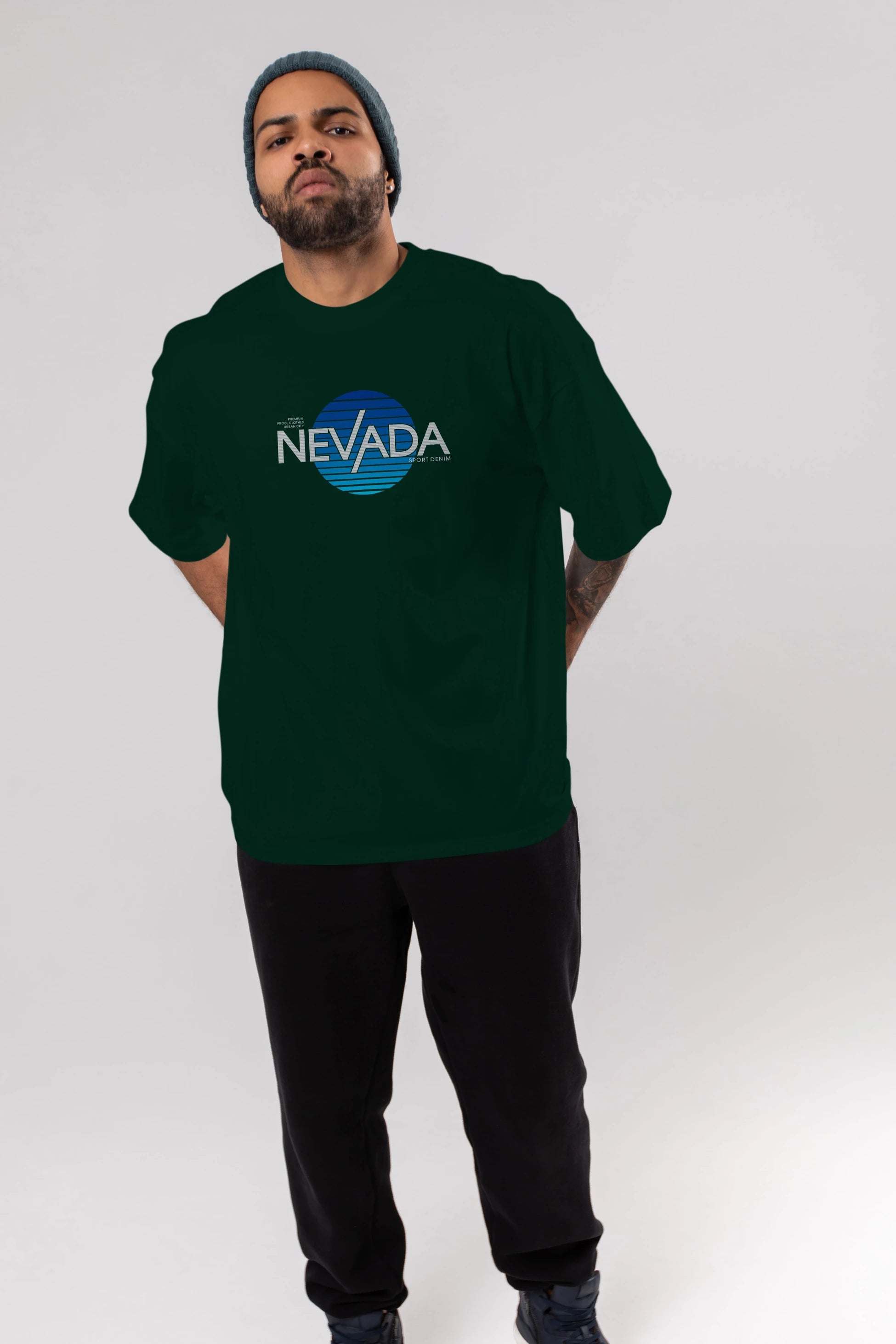 Nevada Ön Baskılı Oversize t-shirt Erkek Kadın Unisex
