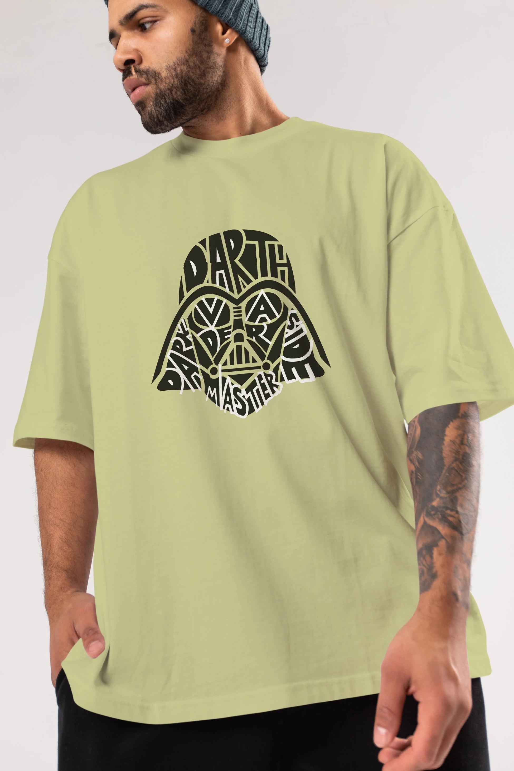Darth Vader Ön Baskılı Oversize t-shirt %100 pamuk Erkek Kadın Unisex