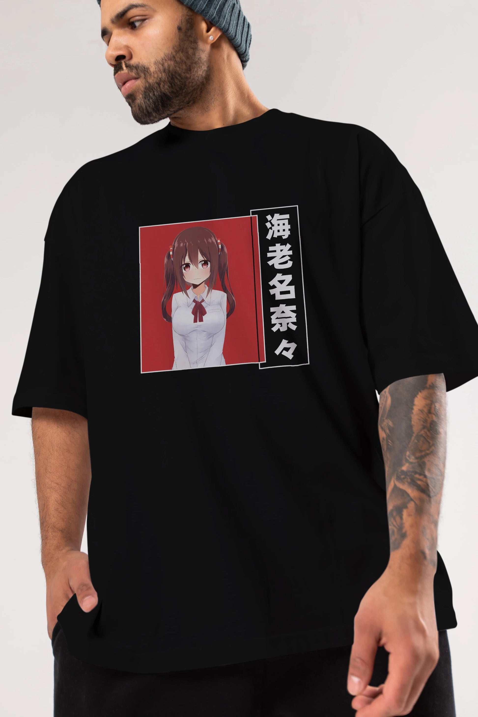 Nana Ebina 1 Anime Ön Baskılı Oversize t-shirt %100 pamuk Erkek Kadın Unisex