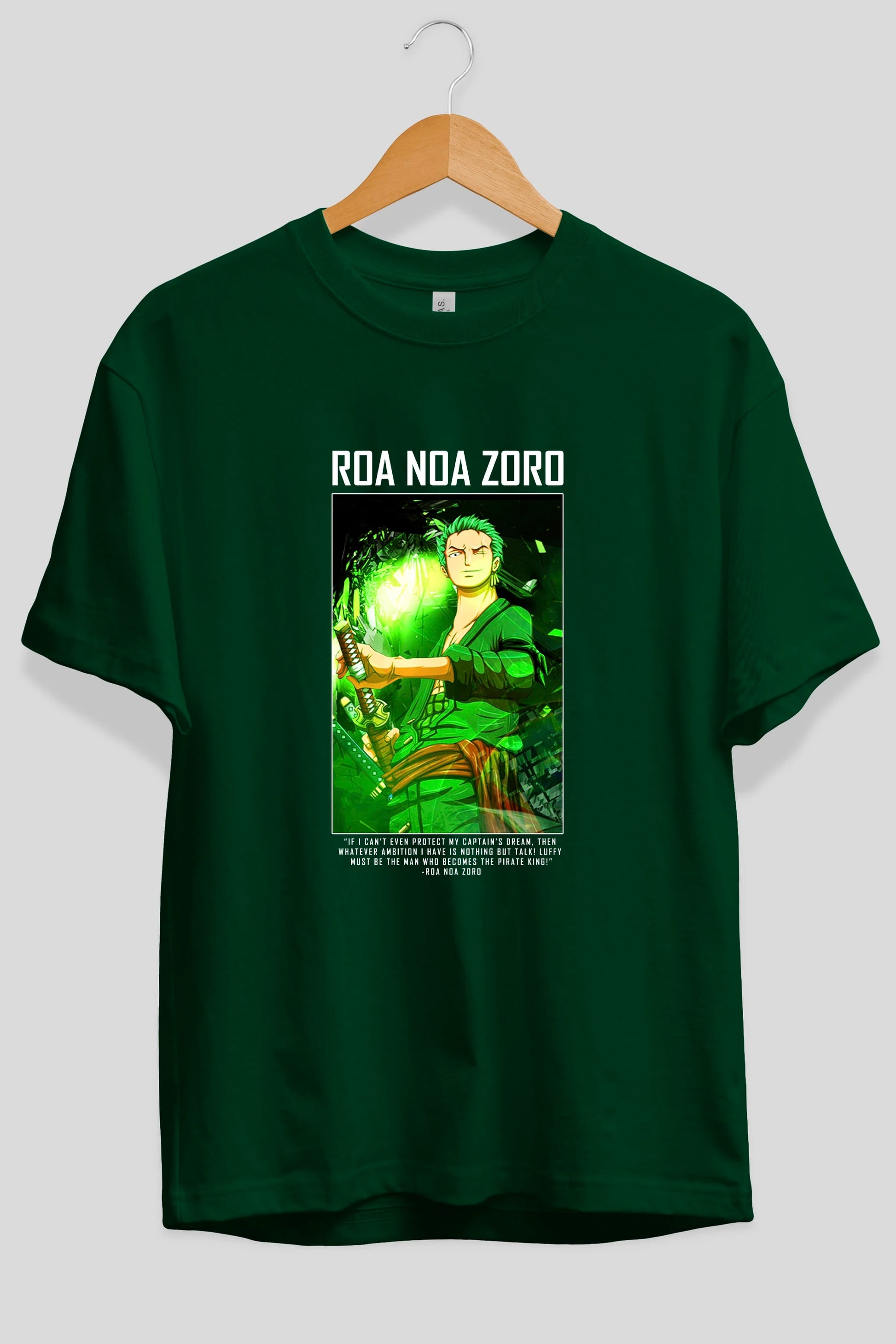 Roronoa Zoro 5 Anime Ön Baskılı Oversize t-shirt Erkek Kadın Unisex