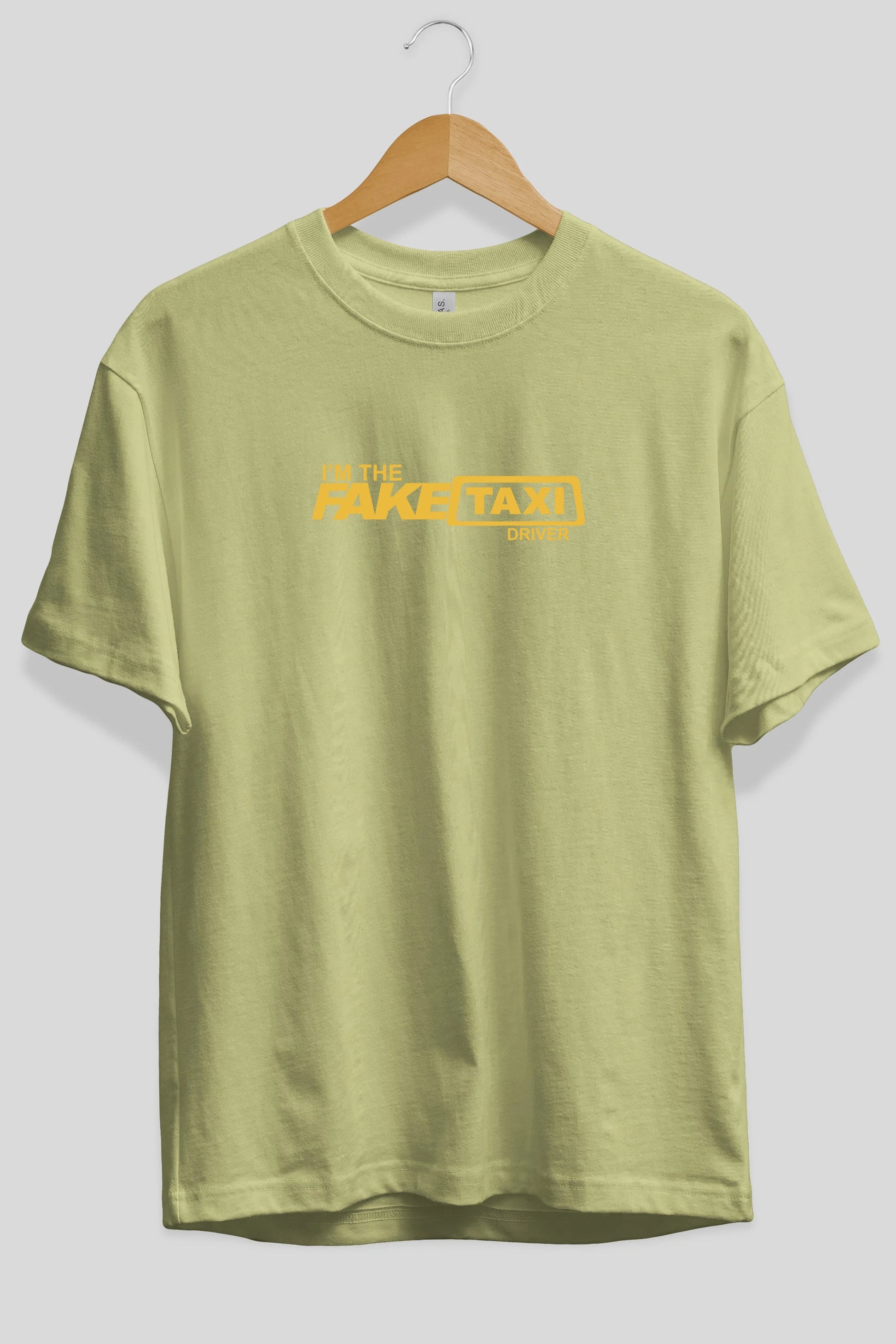 I m The Fake Taxi Ön Baskılı Oversize t-shirt %100 pamuk Erkek Kadın Unisex