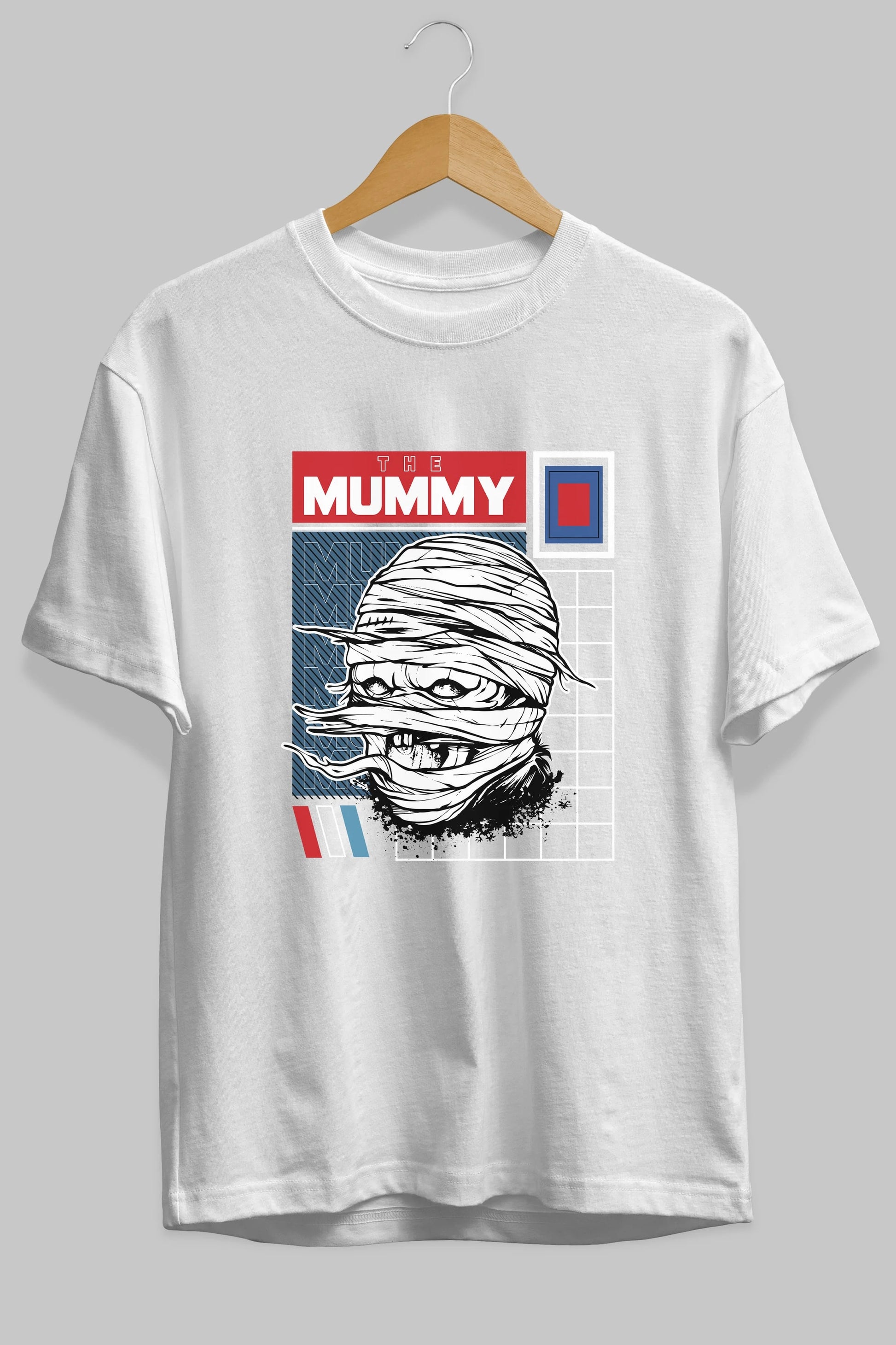 The Mummy Ön Baskılı Oversize t-shirt Erkek Kadın Unisex