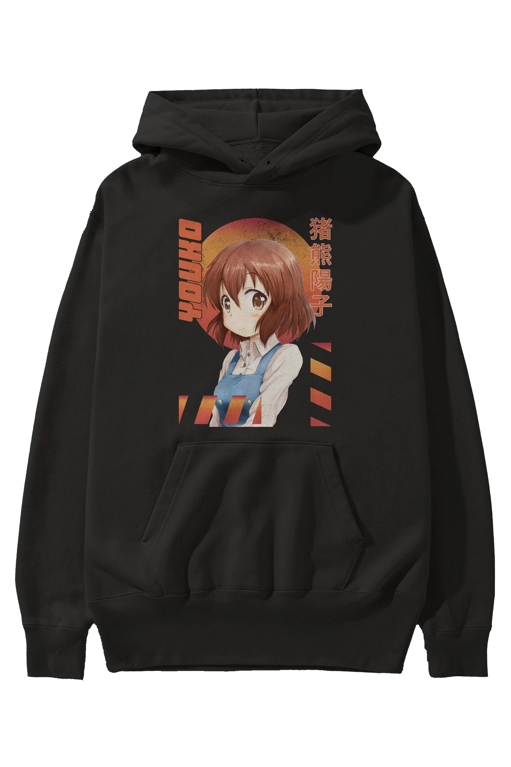 Youko Inokuma 5 Anime Ön Baskılı Hoodie Oversize Kapüşonlu Sweatshirt Erkek Kadın Unisex