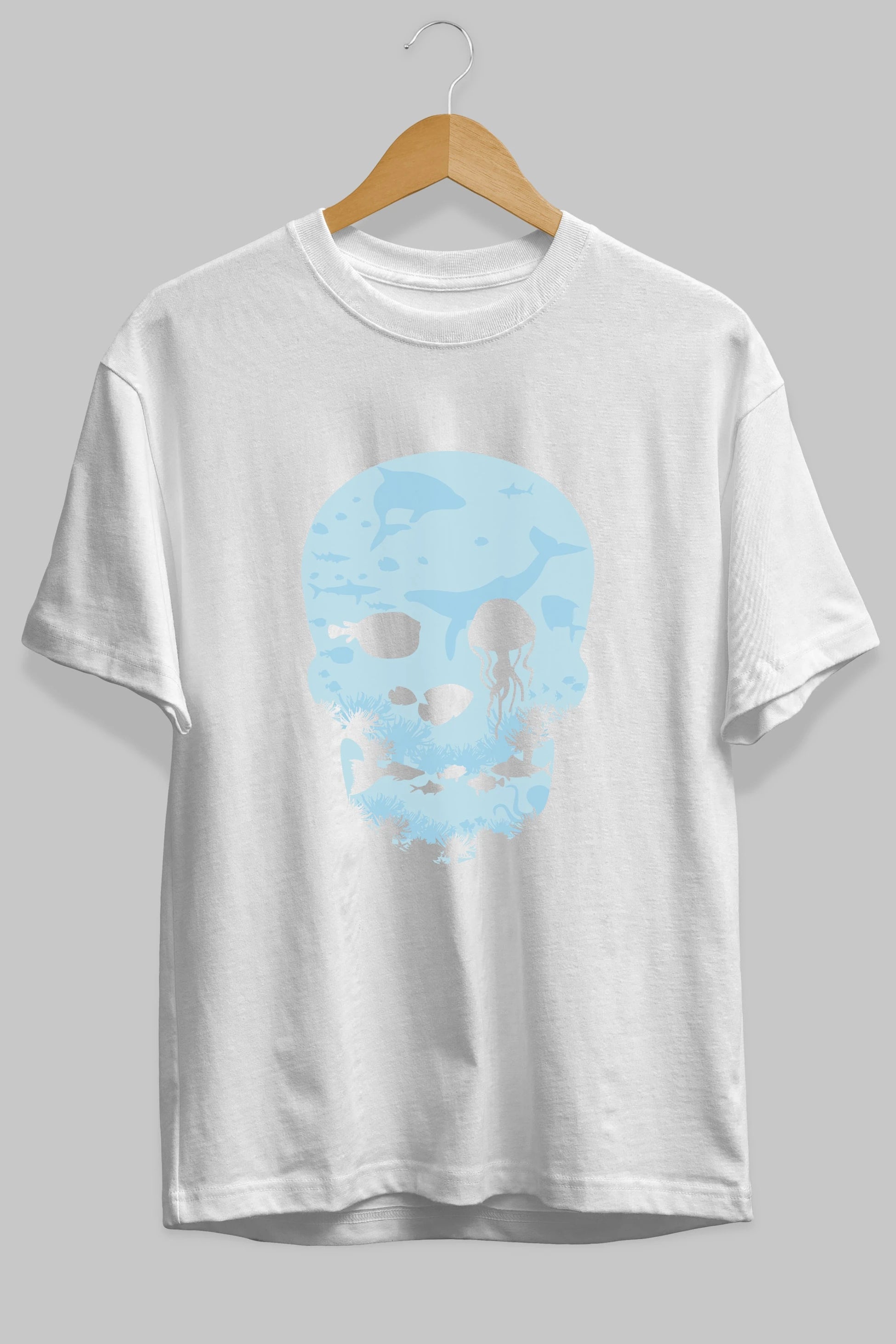 Dead Sea Ön Baskılı Oversize t-shirt %100 pamuk Erkek Kadın Unisex
