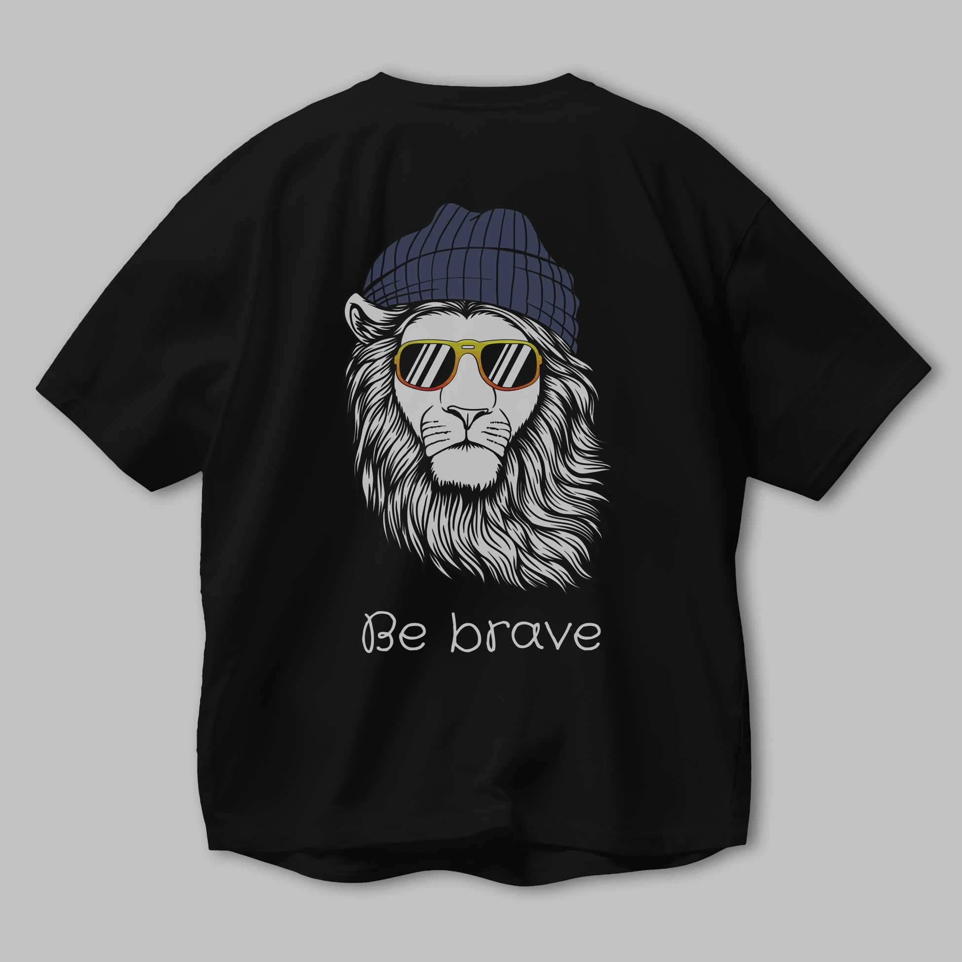 Be Brave Arka Baskılı Oversize t-shirt Erkek Kadın Unisex
