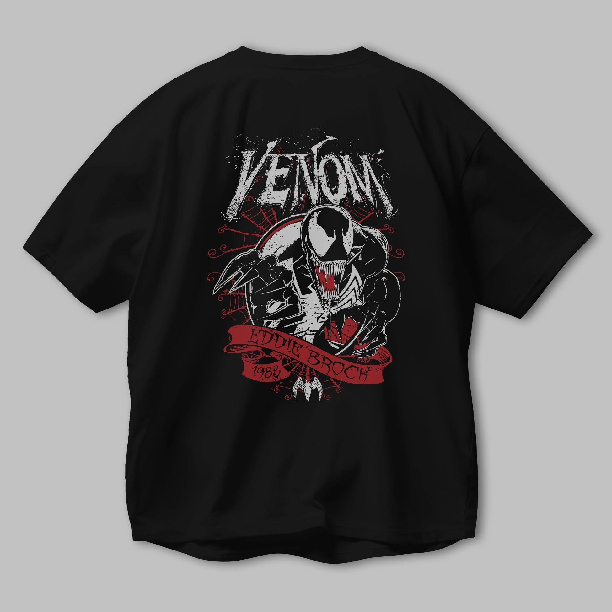 Venom (11) Arka Baskılı Oversize t-shirt Erkek Kadın Unisex %100 Pamuk Bisiklet Yaka tişort