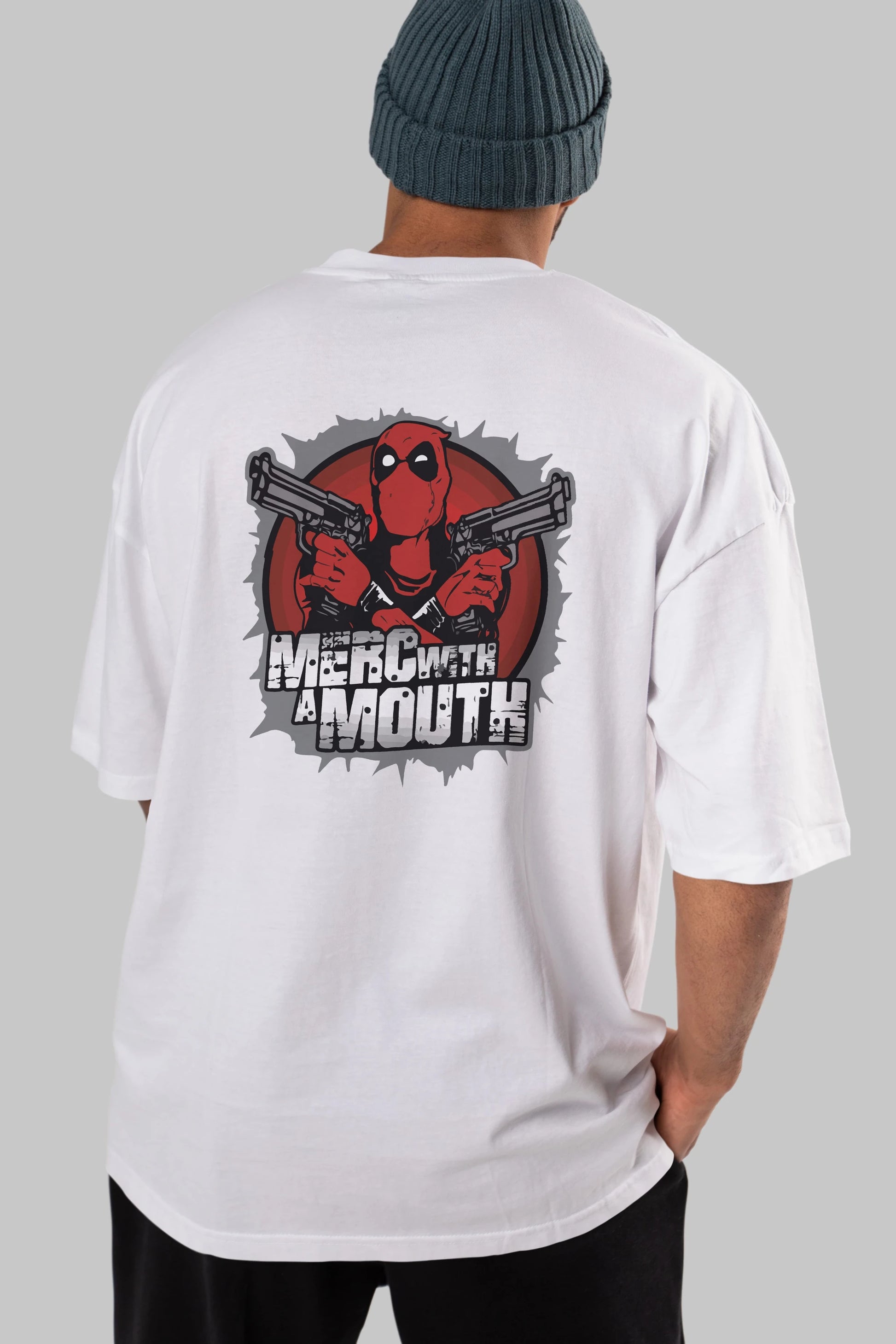 Deadpool (13) Arka Baskılı Oversize t-shirt Erkek Kadın Unisex %100 Pamuk Bisiklet Yaka tişort