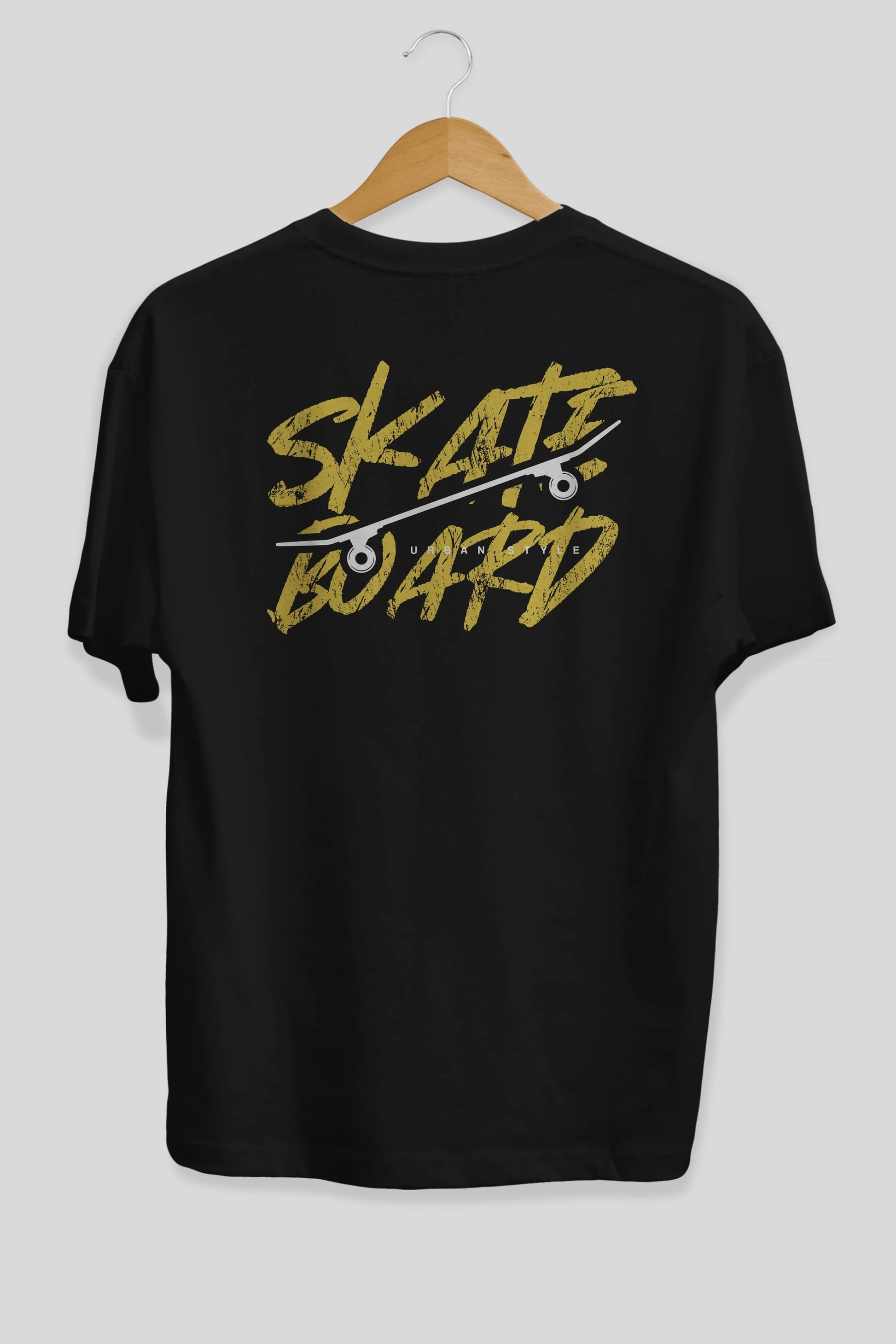 Skate Board Arka Baskılı Oversize t-shirt Erkek Kadın Unisex