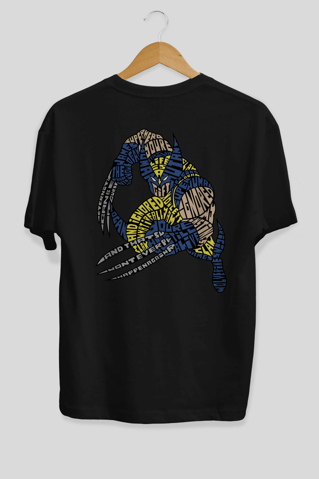Logan Arka Baskılı Oversize t-shirt %100 pamuk Erkek Kadın Unisex