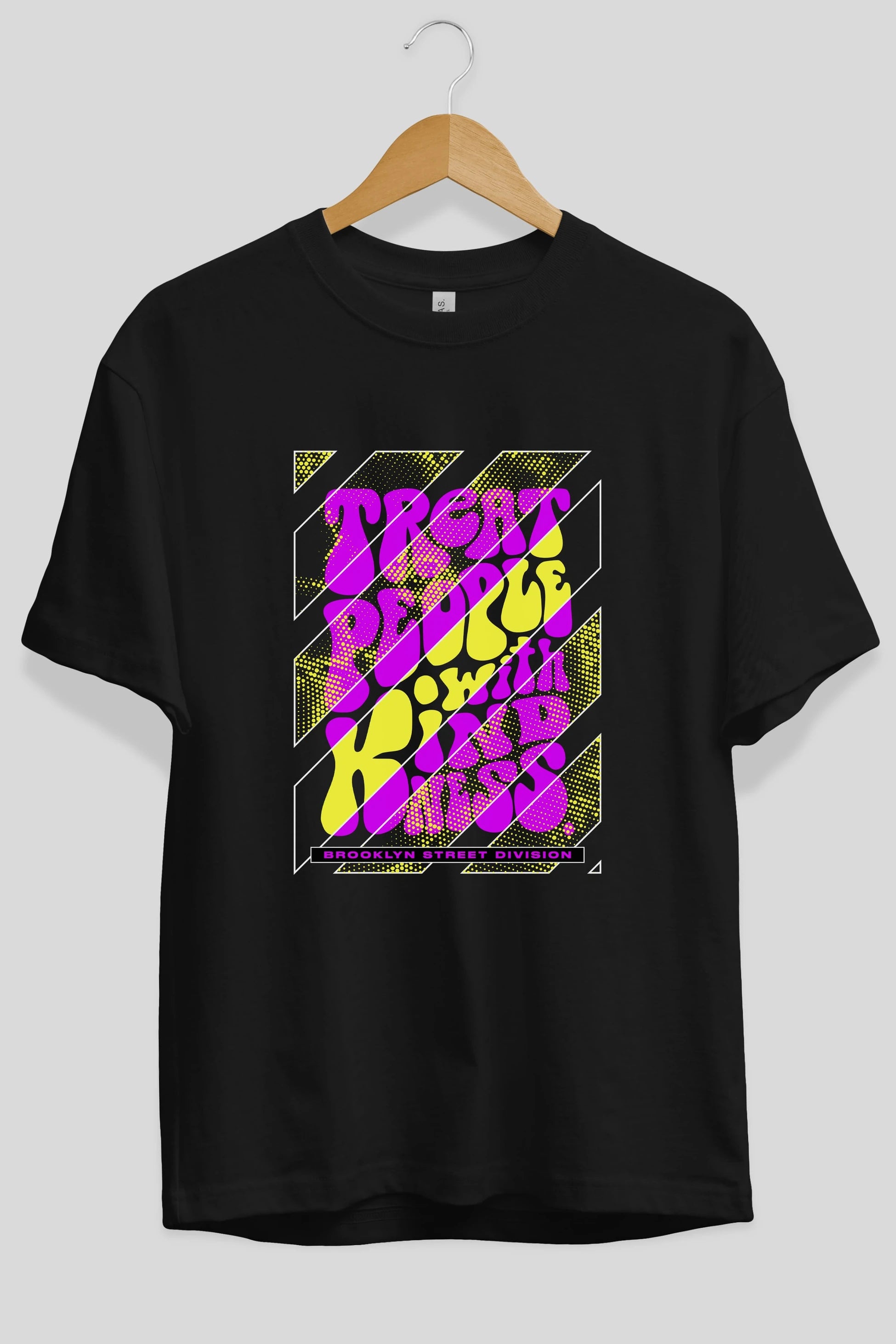 Treat People Ön Baskılı Oversize t-shirt Erkek Kadın Unisex