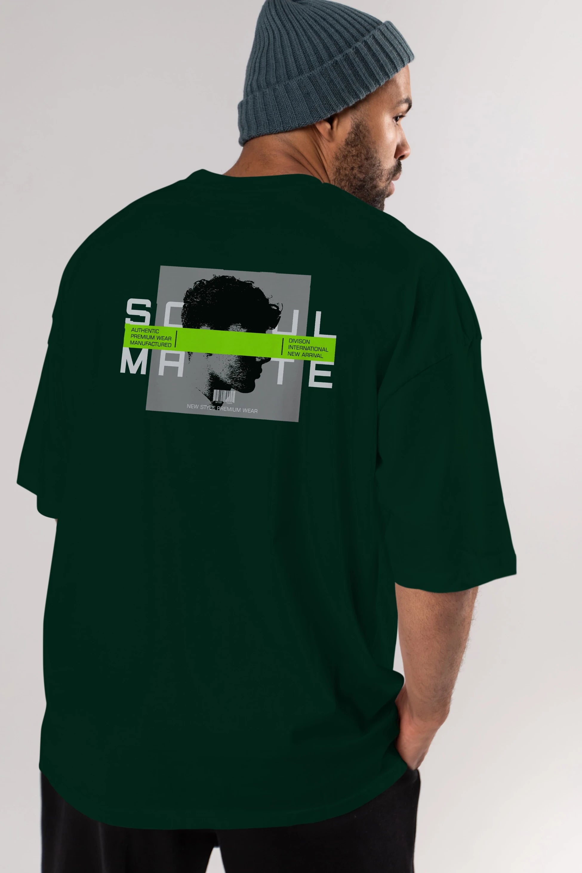 Soul Mate Arka Baskılı Oversize t-shirt Erkek Kadın Unisex