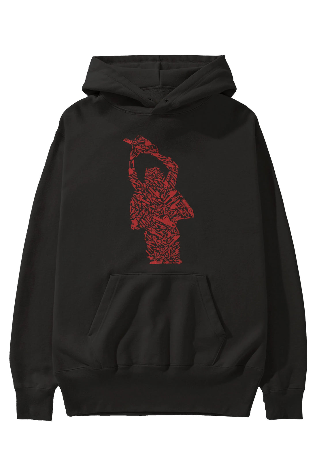 Chainsaw Ön Baskılı Hoodie Oversize Kapüşonlu Sweatshirt Erkek Kadın Unisex