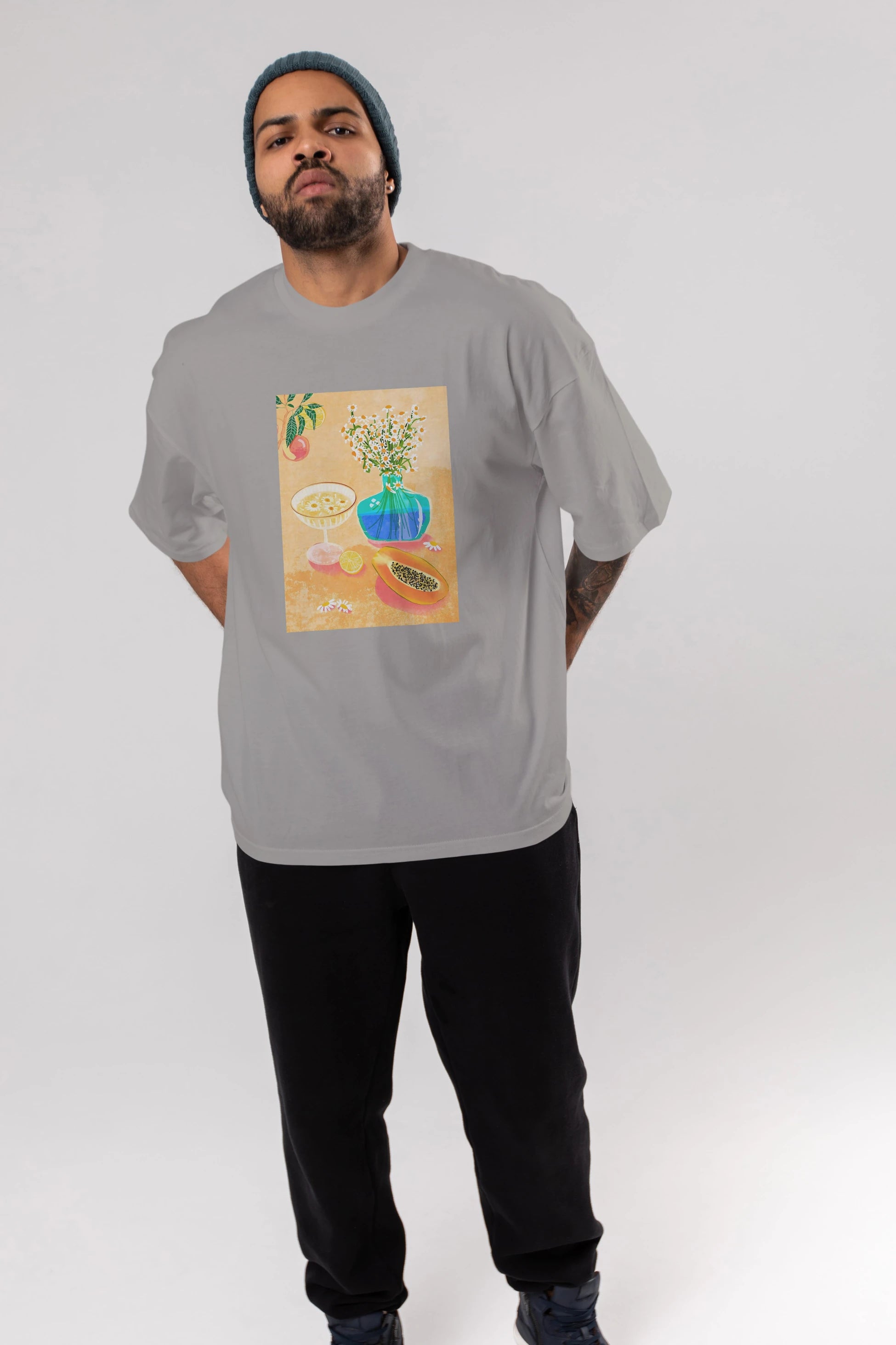 Cheers 2 Ön Baskılı Oversize t-shirt Erkek Kadın Unisex %100 Pamuk Bisiklet Yaka tişort