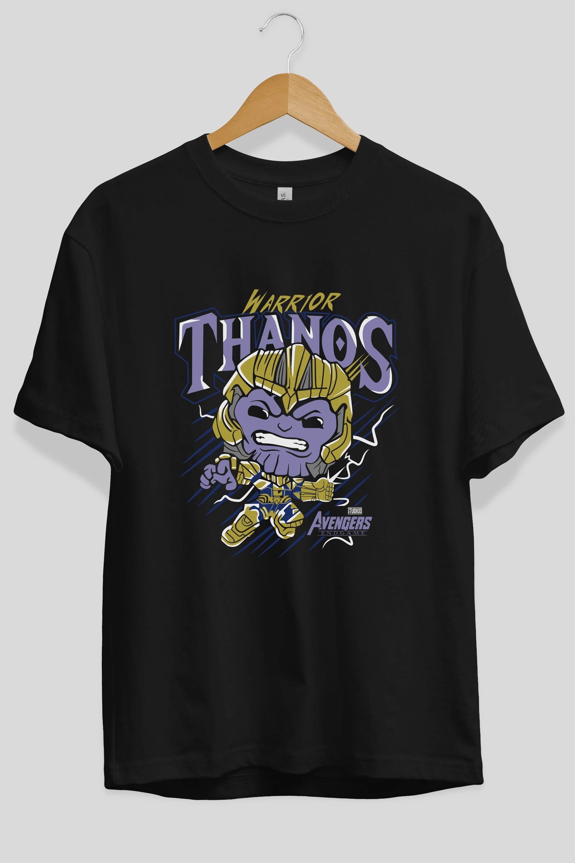 Thanos (2) Ön Baskılı Oversize t-shirt Erkek Kadın Unisex %100 Pamuk Bisiklet Yaka tişort