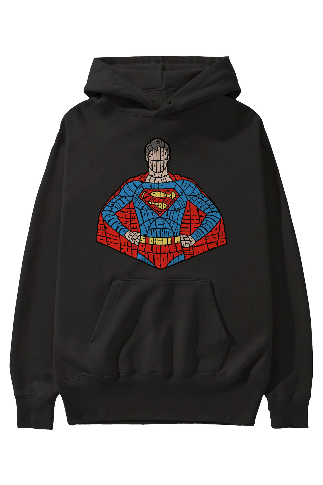 Kryptonian Ön Baskılı Hoodie Oversize Kapüşonlu Sweatshirt Erkek Kadın Unisex