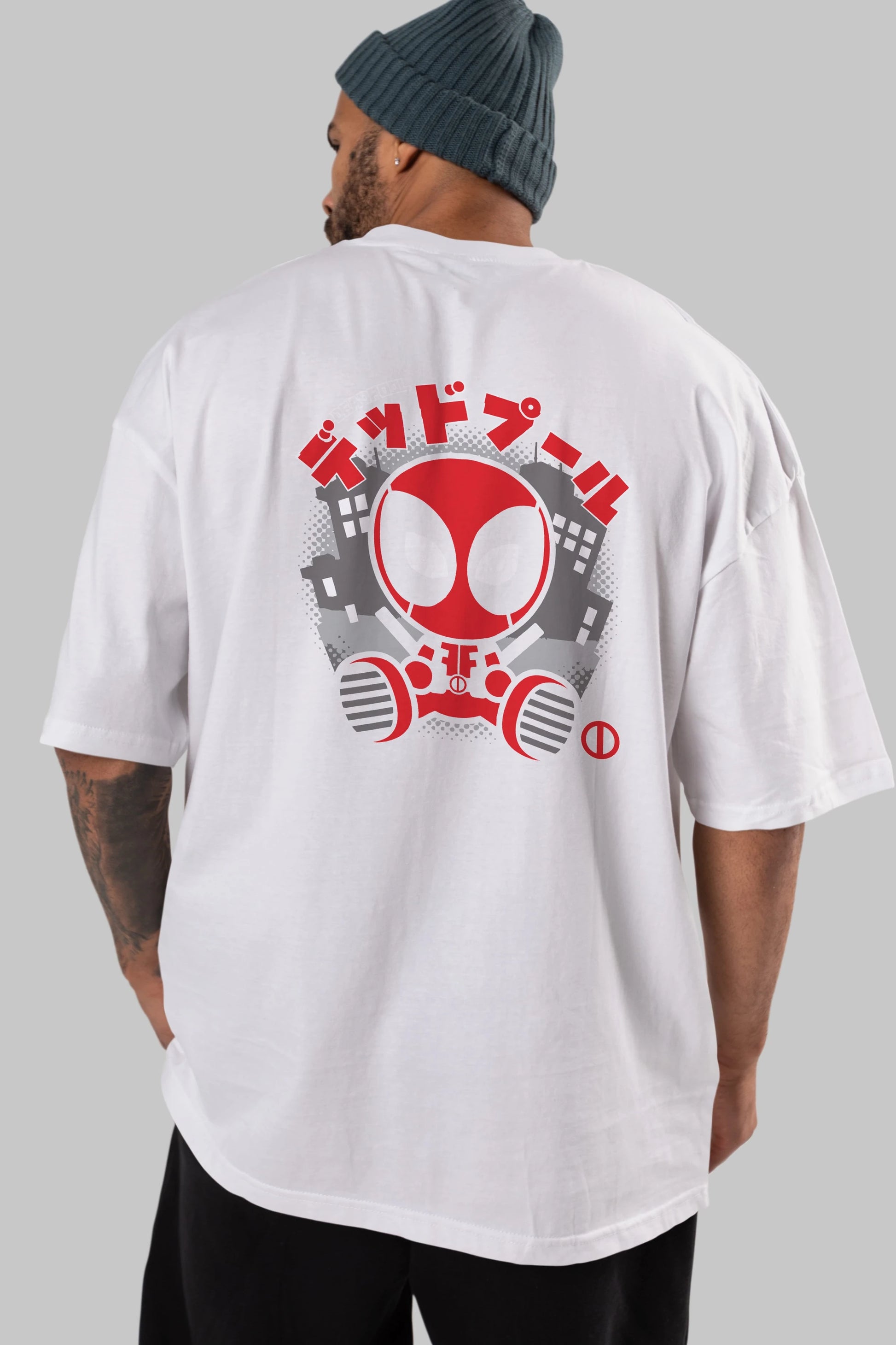 Deadpool (15) Arka Baskılı Oversize t-shirt Erkek Kadın Unisex %100 Pamuk Bisiklet Yaka tişort