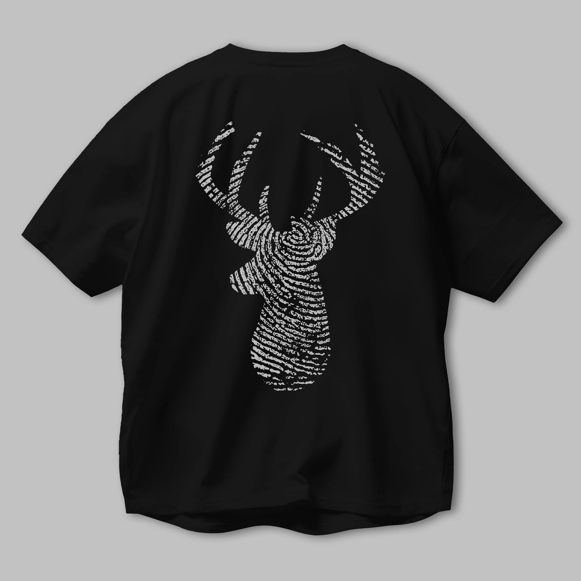 Deer 3 Arka Baskılı Oversize t-shirt %100 pamuk Erkek Kadın Unisex