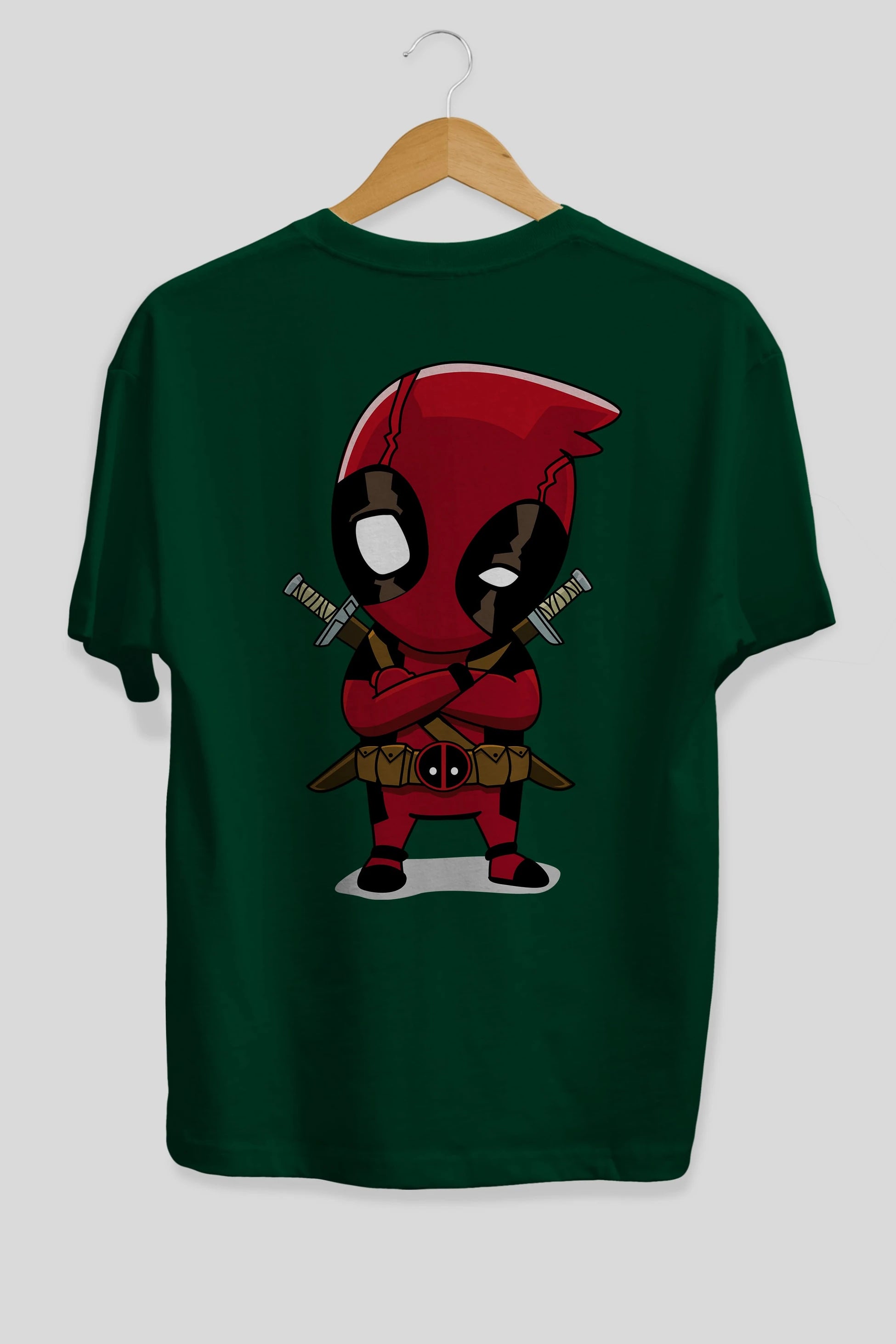 Deadpool (19) Arka Baskılı Oversize t-shirt Erkek Kadın Unisex %100 Pamuk Bisiklet Yaka tişort
