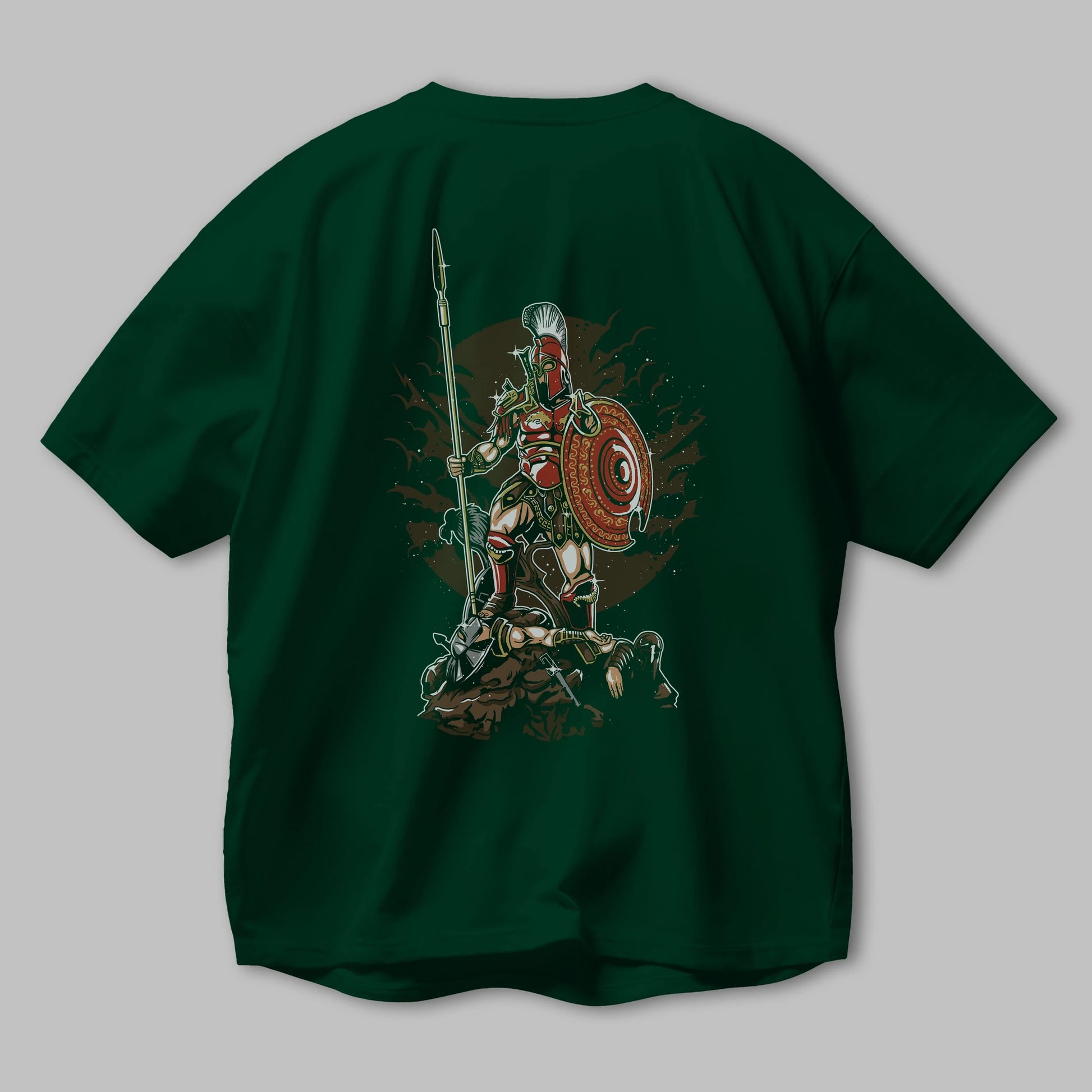 Sparta Arka Baskılı Oversize t-shirt Erkek Kadın Unisex %100 Pamuk