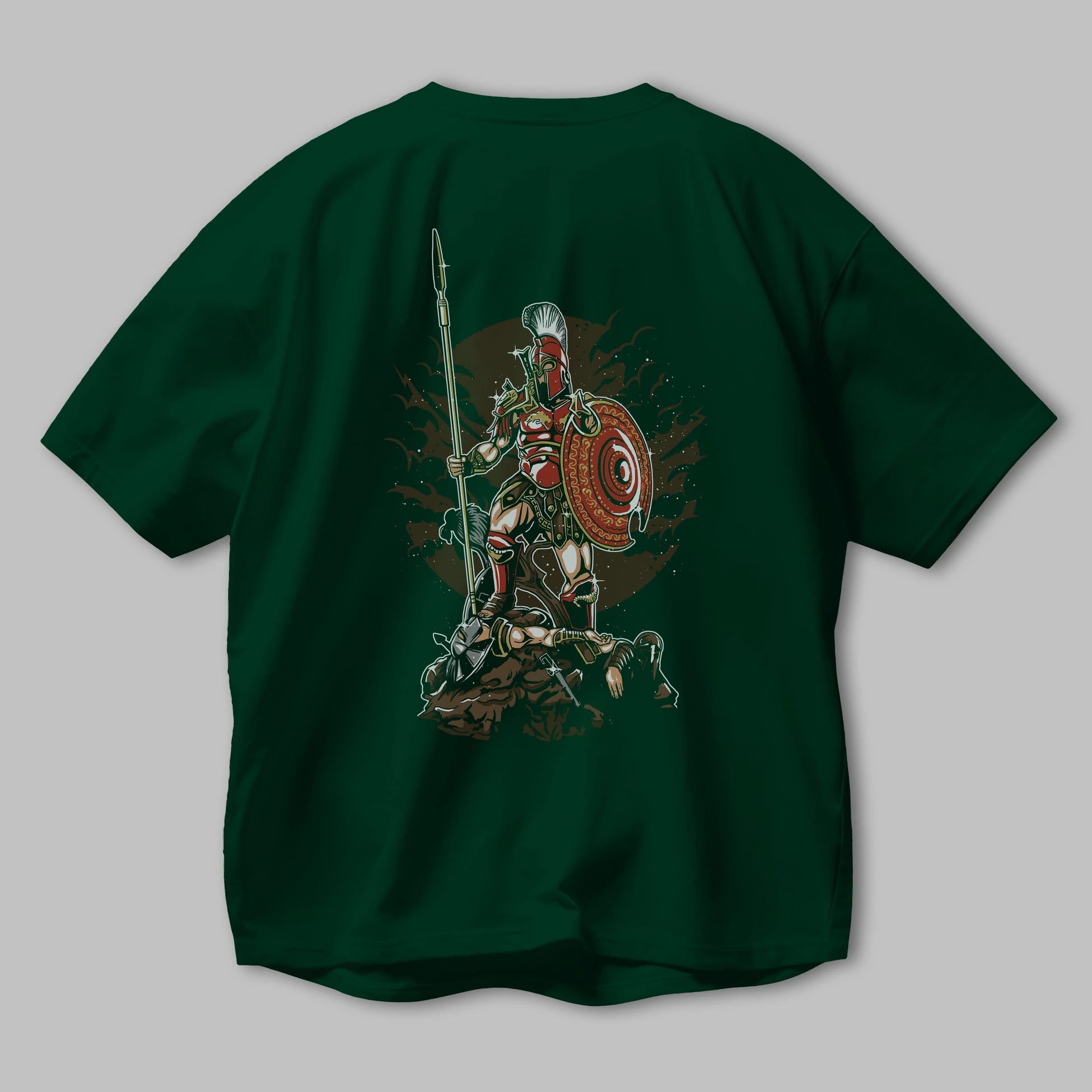 Sparta Arka Baskılı Oversize t-shirt Erkek Kadın Unisex %100 Pamuk