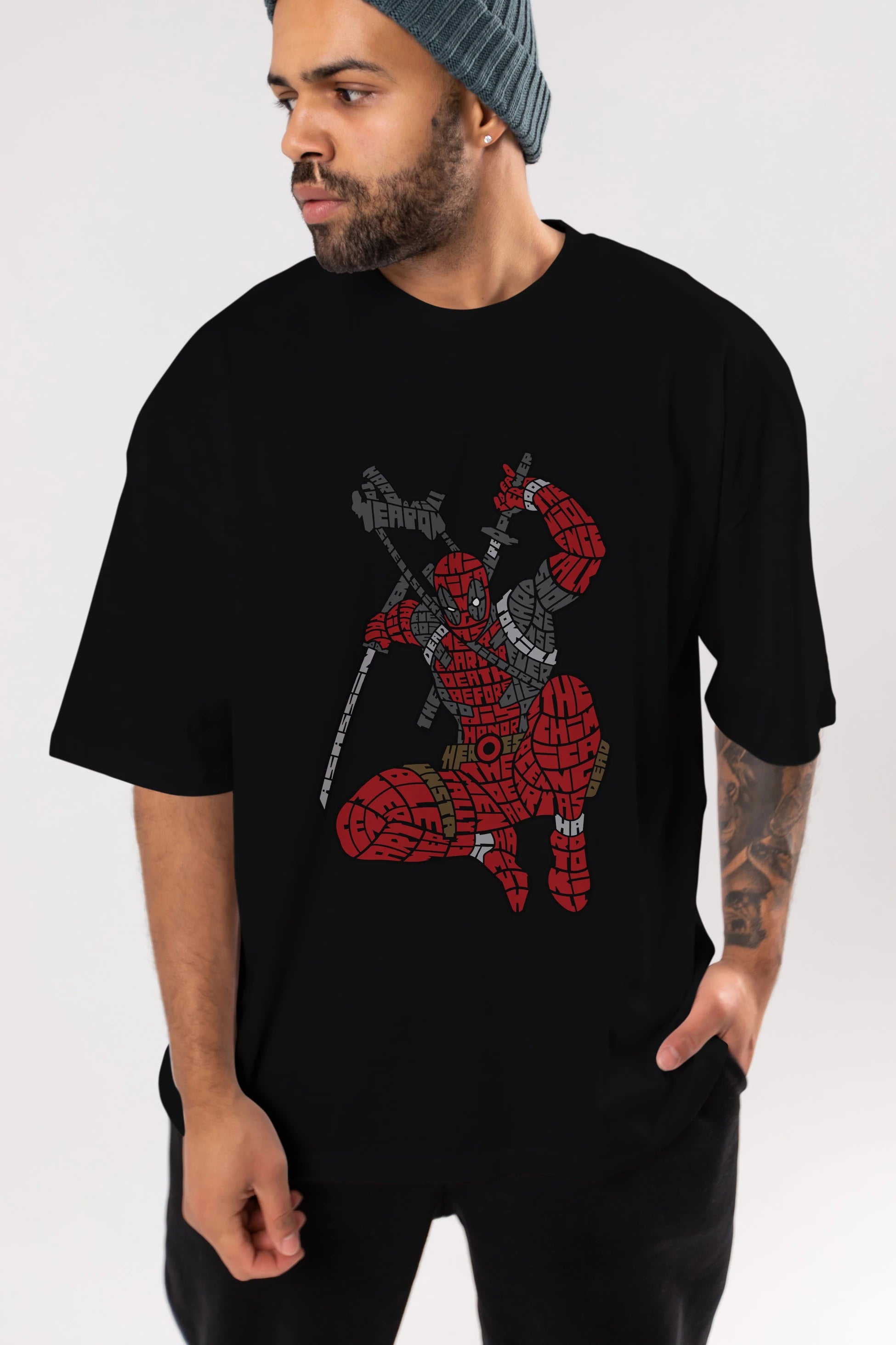 Chimichanga Ön Baskılı Oversize t-shirt %100 pamuk Erkek Kadın Unisex