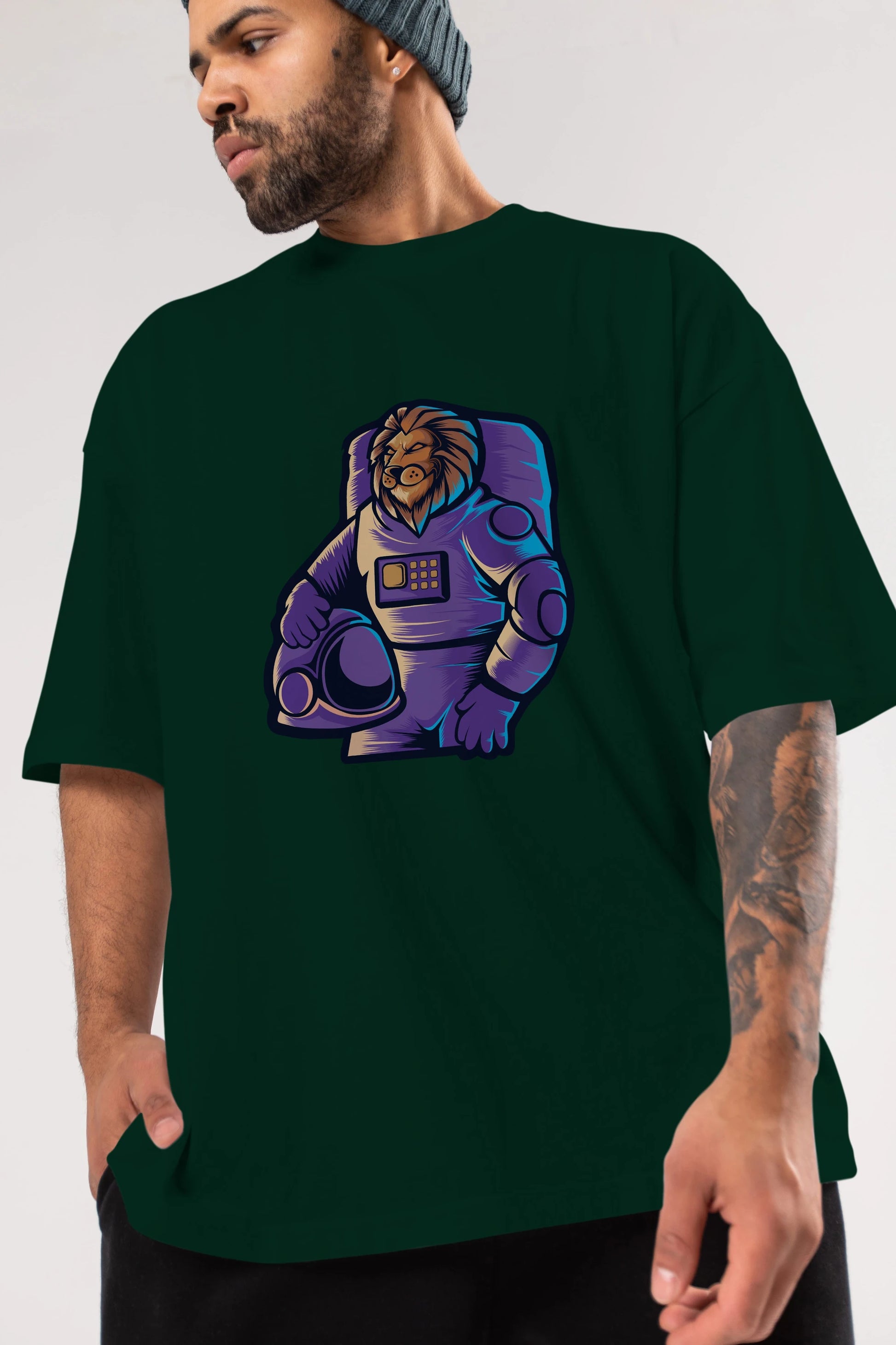 Astroking Ön Baskılı Oversize t-shirt Erkek Kadın Unisex