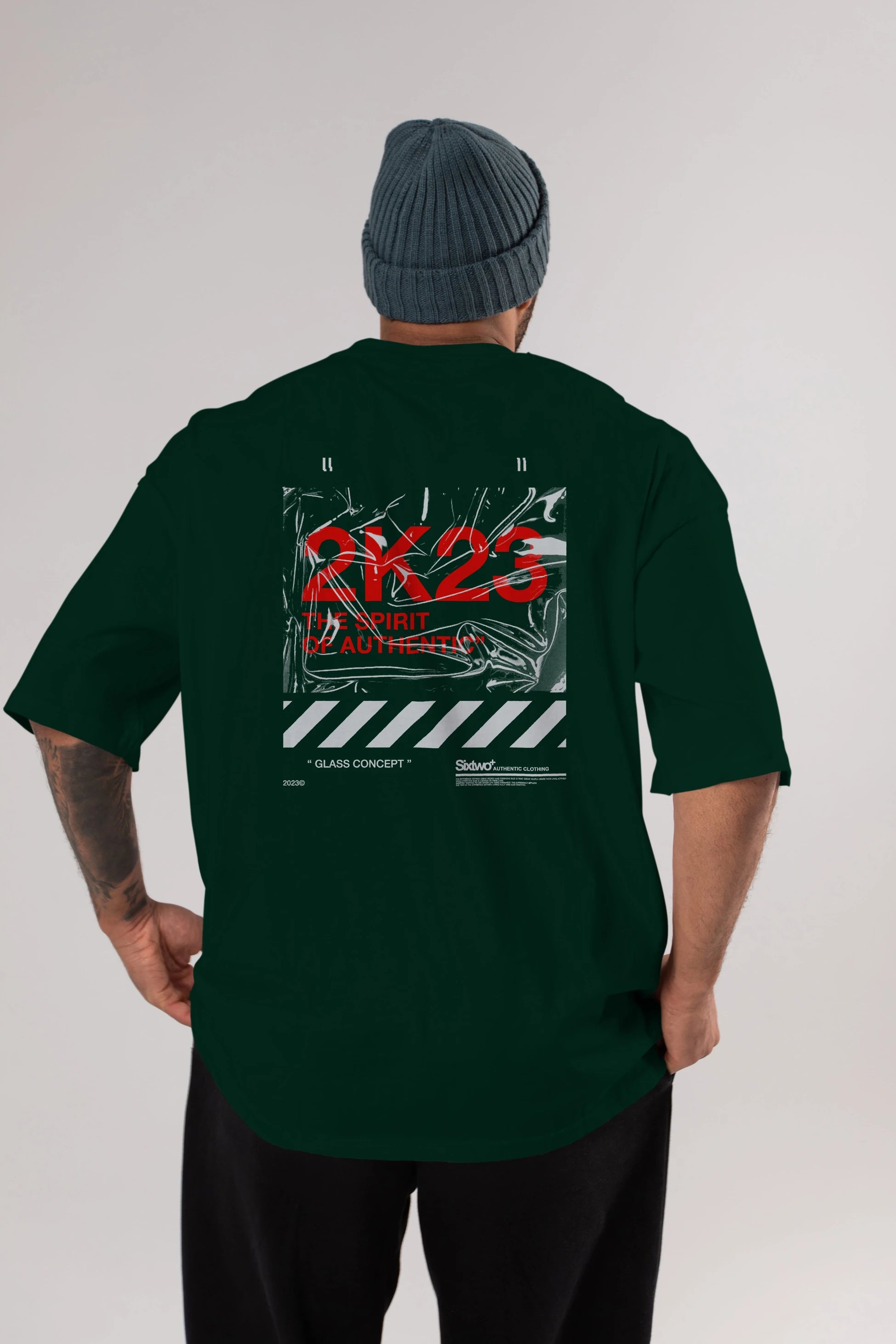 The Spirit Arka Baskılı Oversize t-shirt Erkek Kadın Unisex