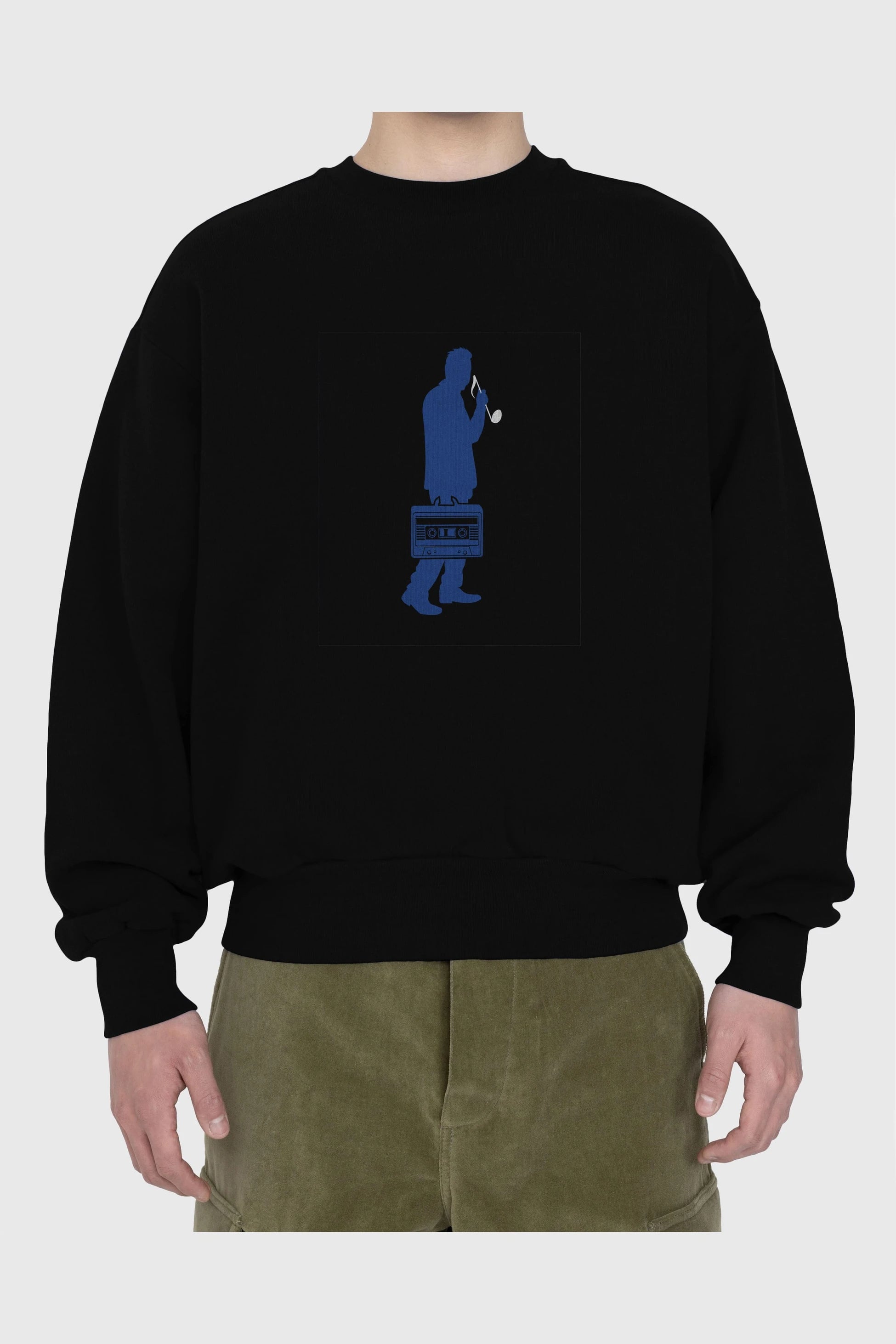 Sound Collector Ön Baskılı Oversize Sweatshirt Erkek Kadın Unisex