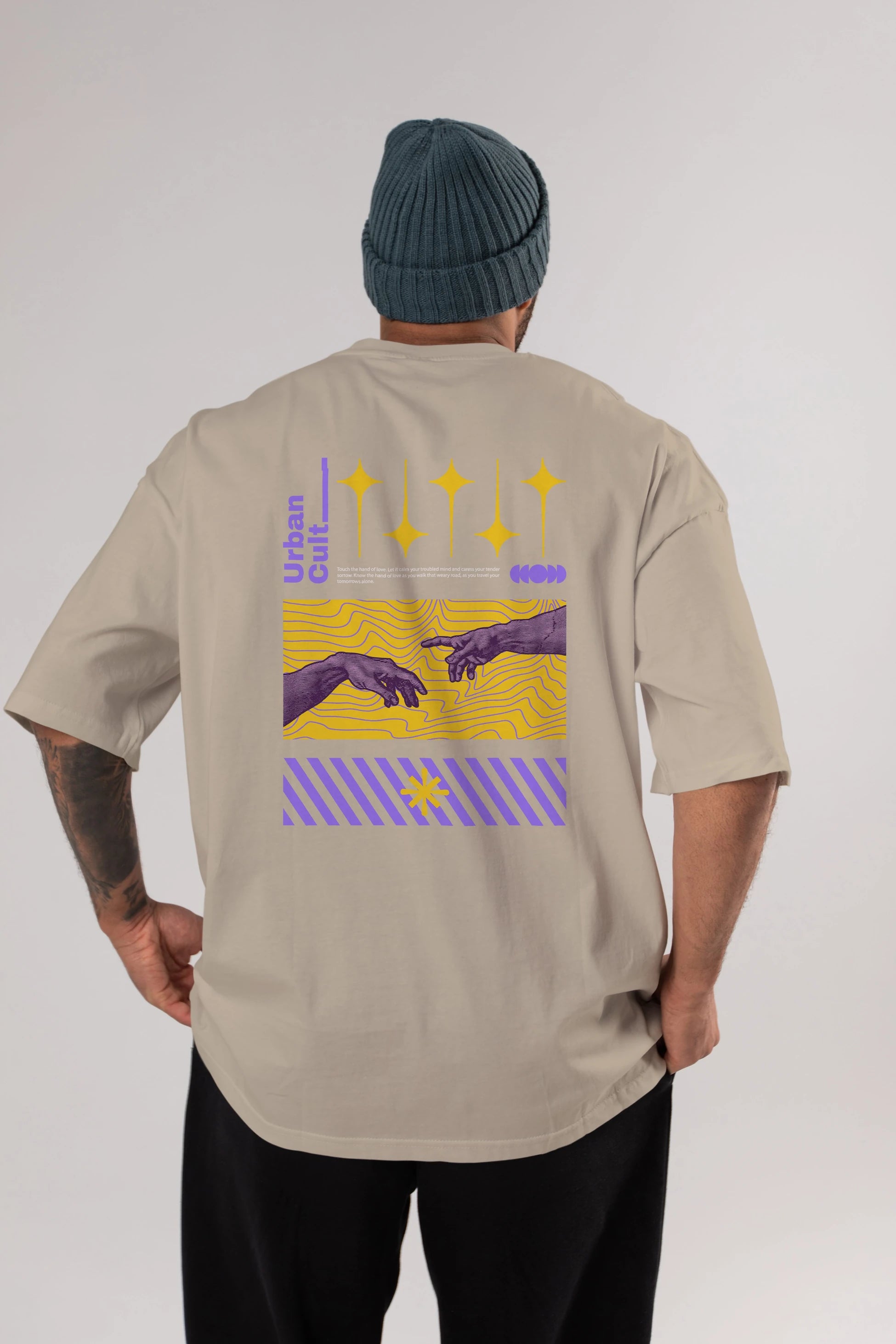Urban Cult Arka Baskılı Oversize t-shirt Erkek Kadın Unisex