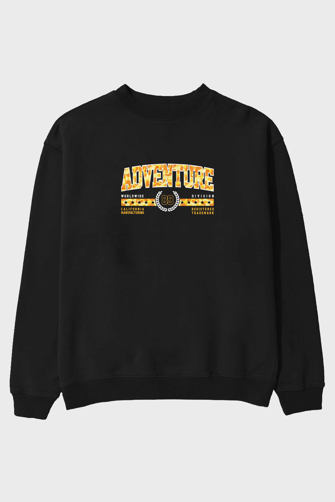 Adventure Ön Baskılı Oversize Sweatshirt Erkek Kadın Unisex