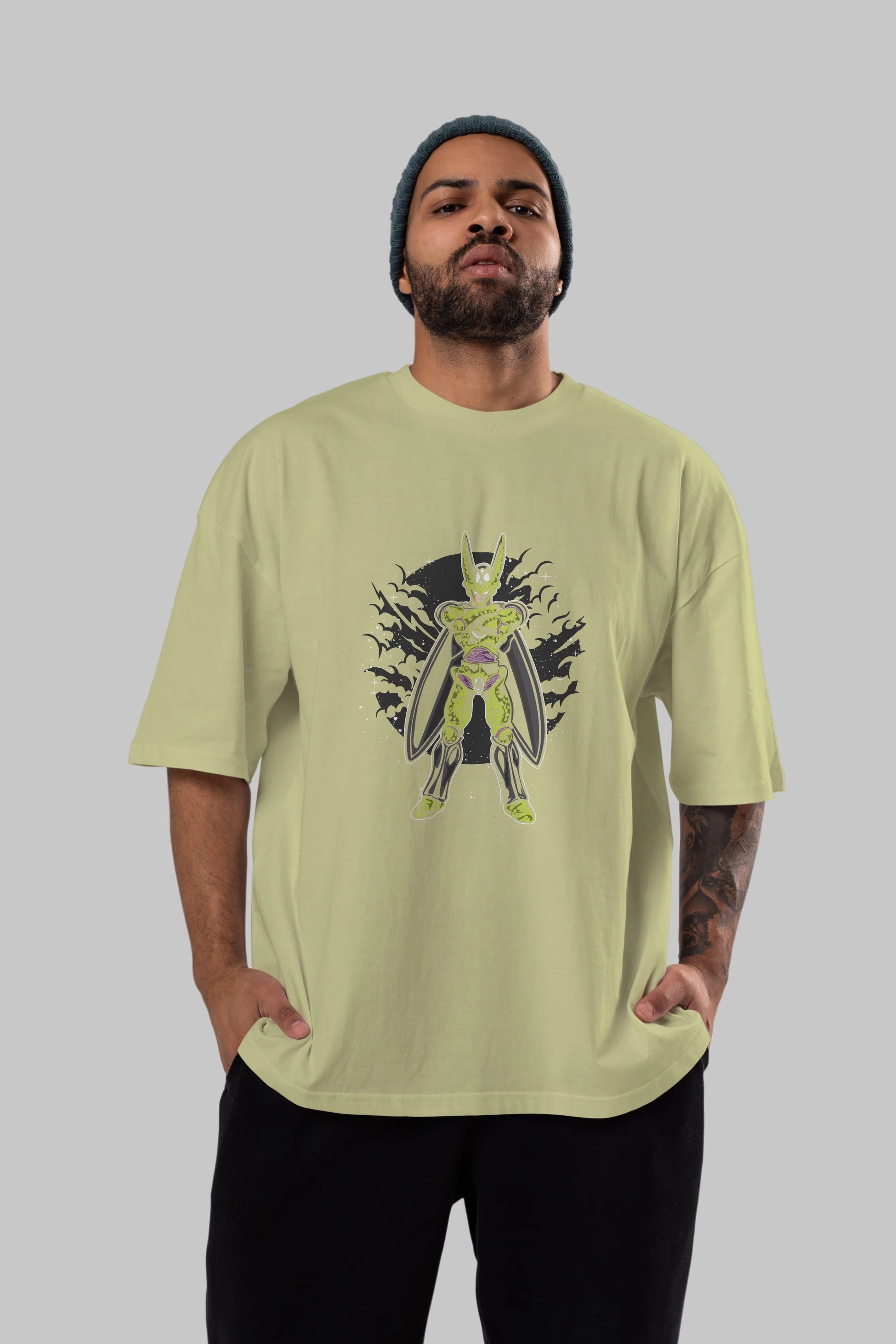 CELL Ön Baskılı Oversize t-shirt Erkek Kadın Unisex %100 Pamuk tişort