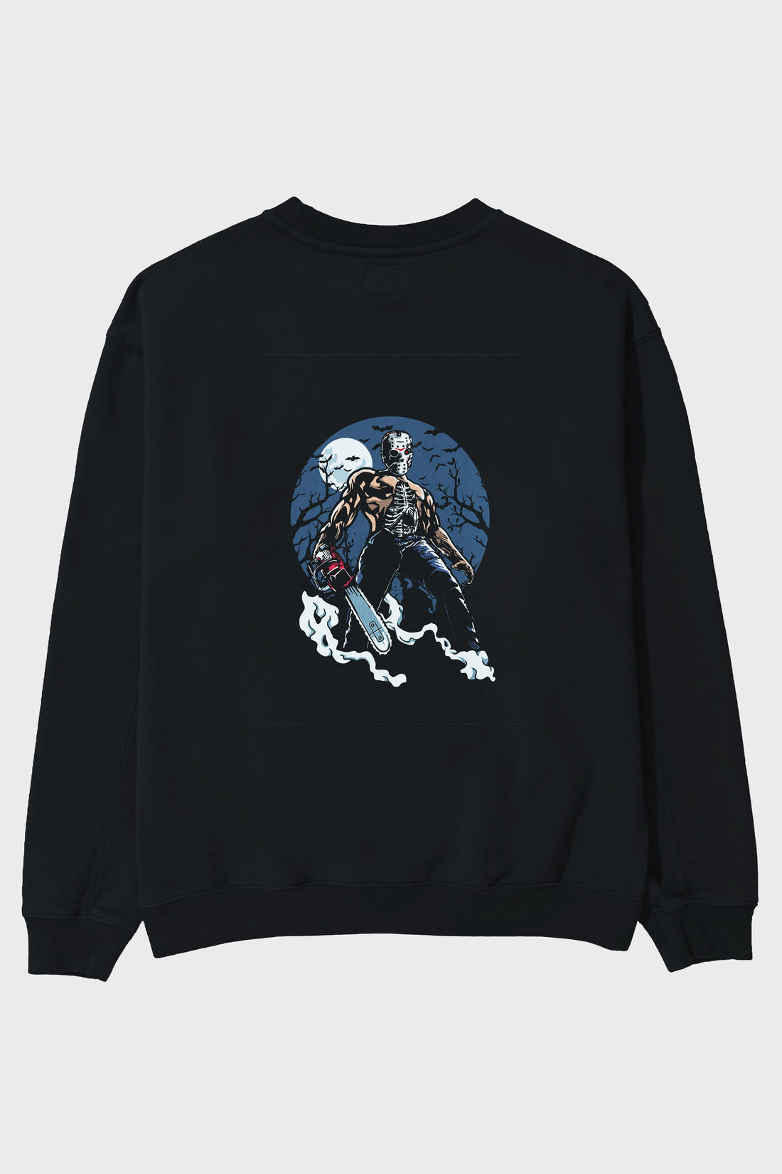 Evil Killer Arka Baskılı Oversize Sweatshirt Erkek Kadın Unisex
