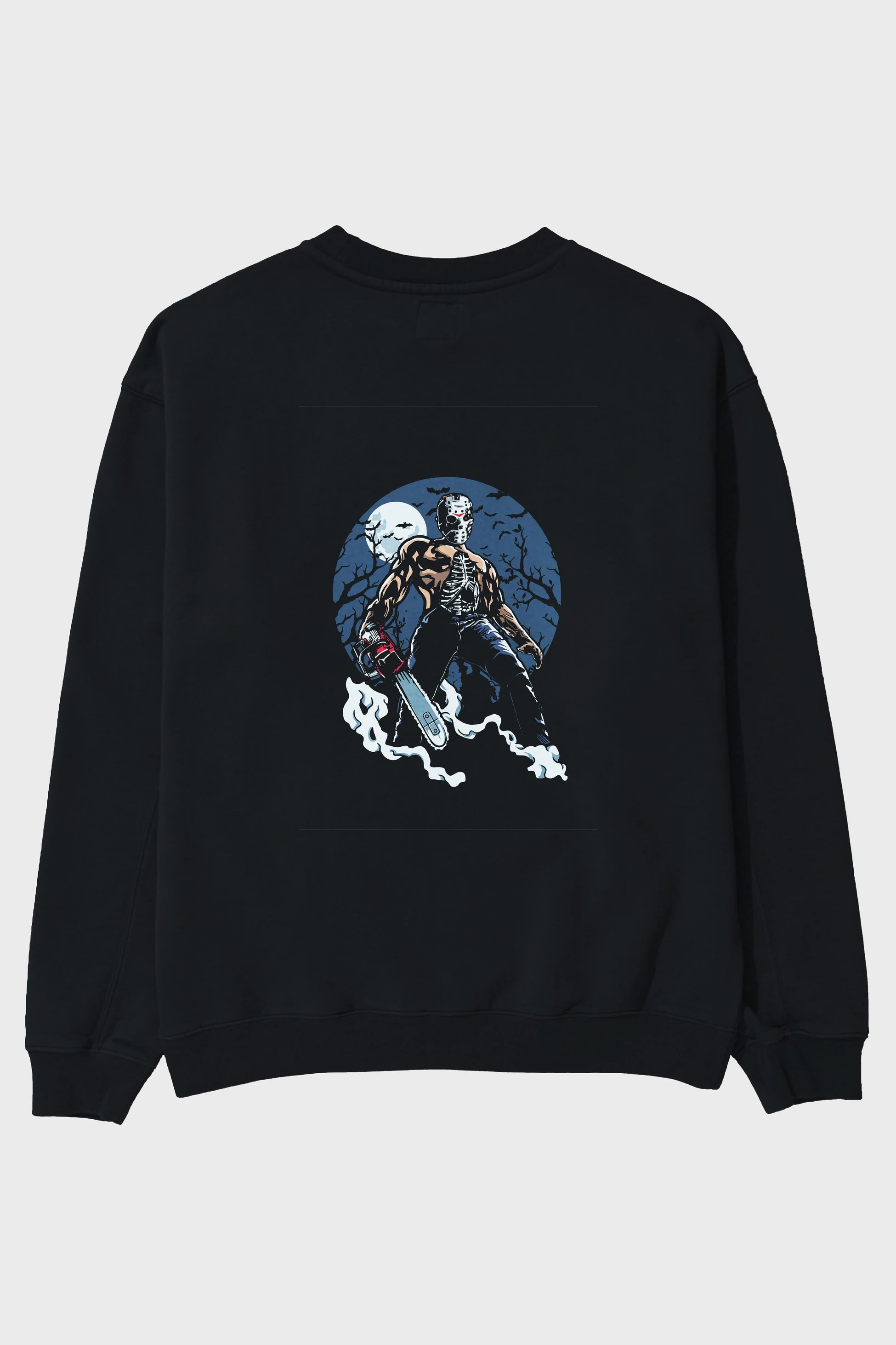 Evil Killer Arka Baskılı Oversize Sweatshirt Erkek Kadın Unisex