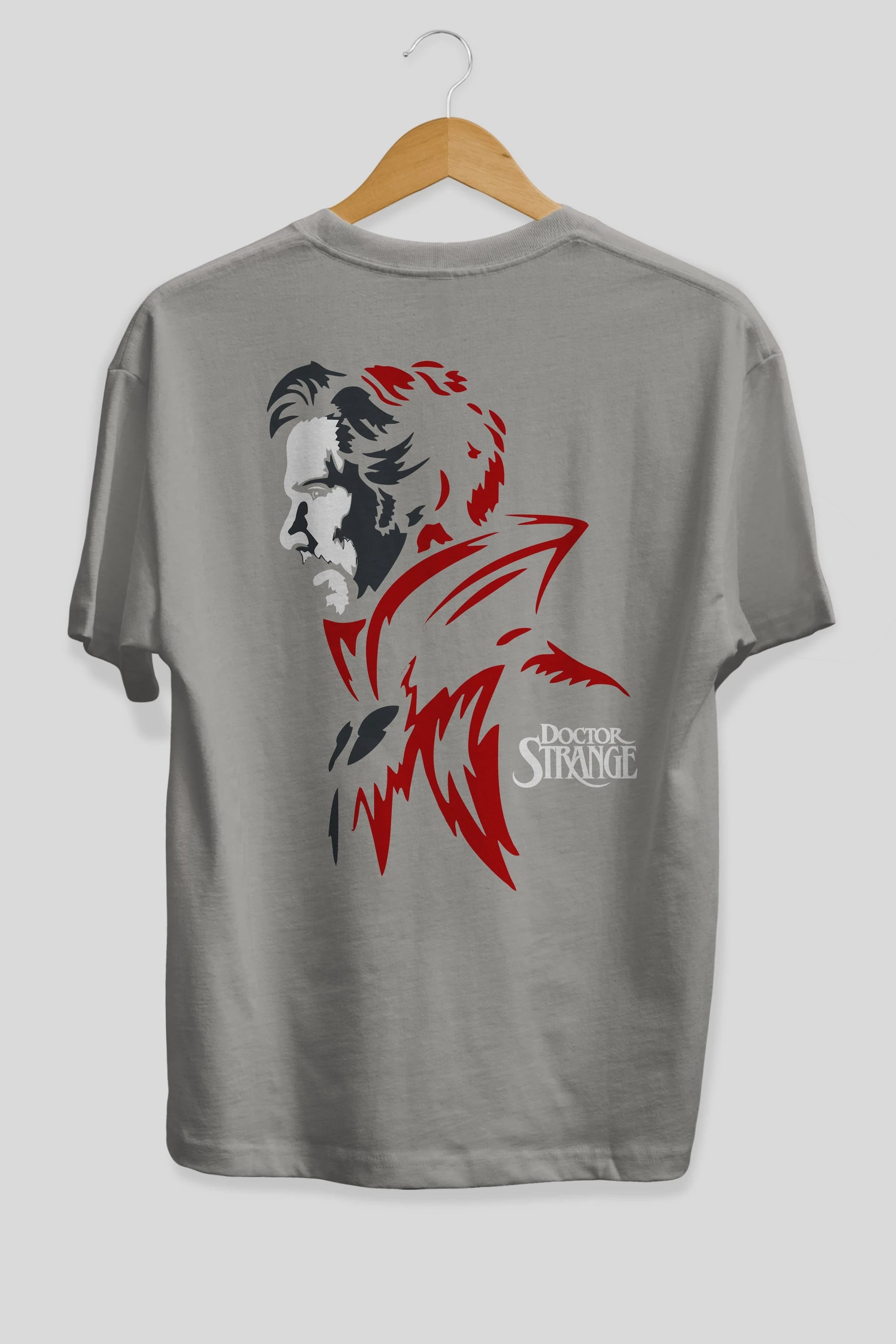 Doctor Strange (2) Arka Baskılı Oversize t-shirt Erkek Kadın Unisex %100 Pamuk Bisiklet Yaka tişort