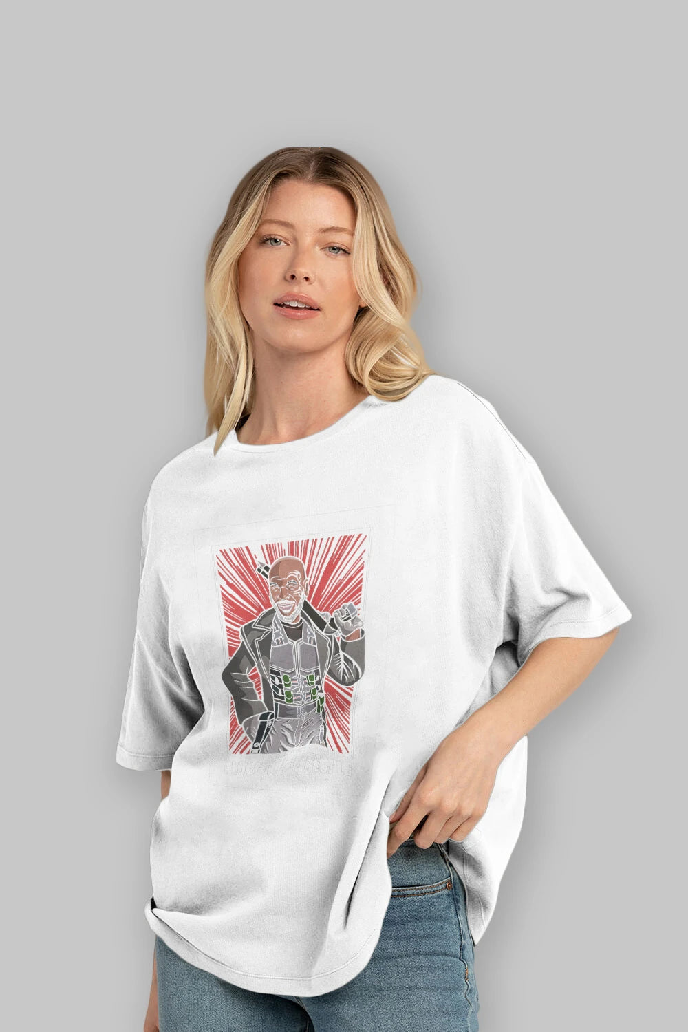 Blade Tyson Ön Baskılı Oversize t-shirt Erkek Kadın Unisex %100 Pamuk tişort
