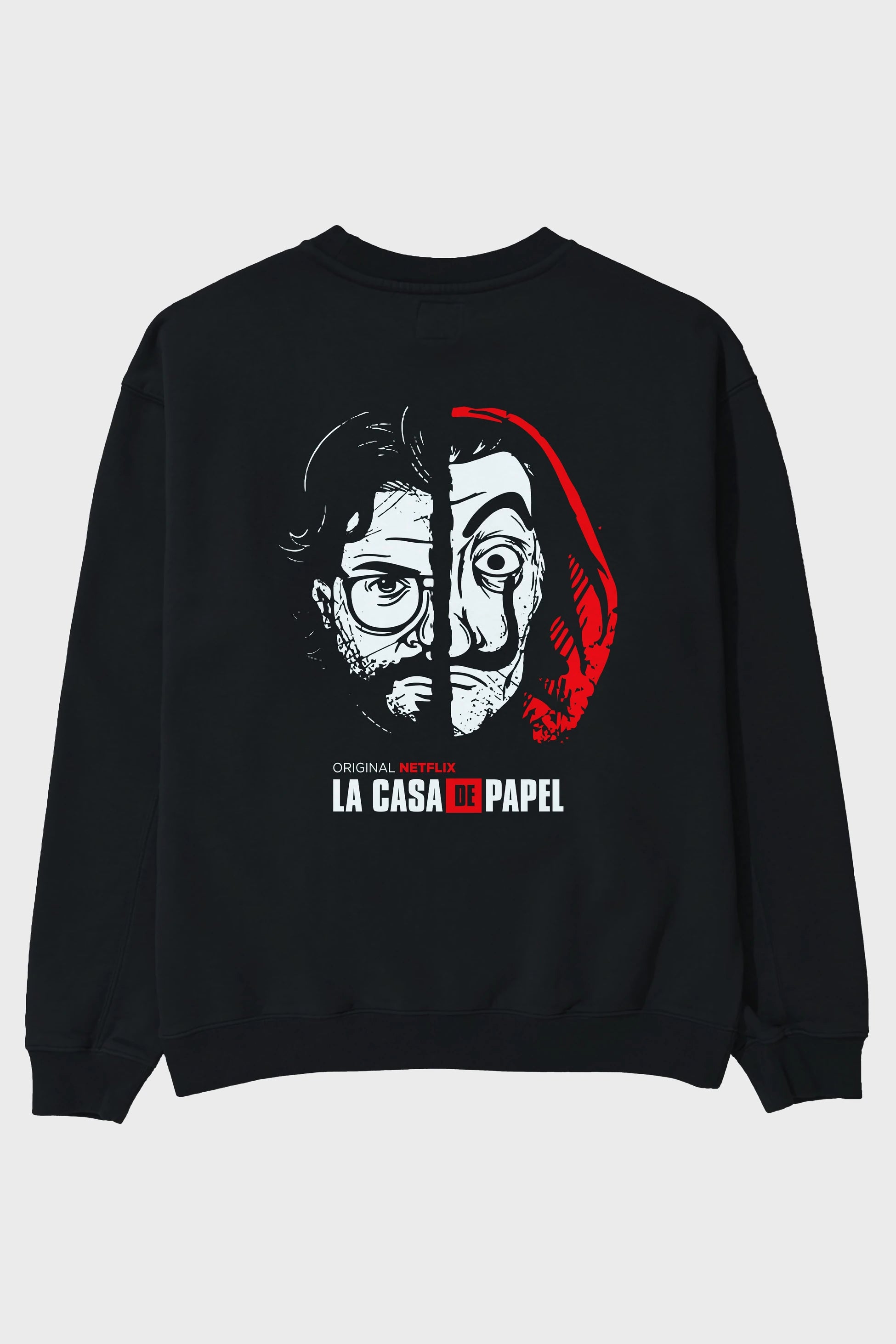 La Casa De Papel (9) Arka Baskılı Oversize Sweatshirt Erkek Kadın Unisex