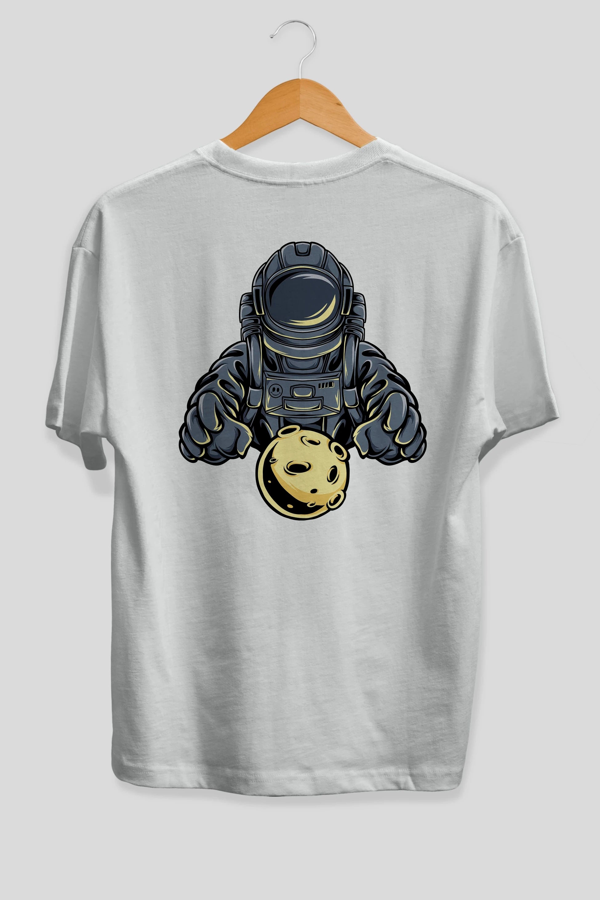 Astromoon tshirt Arka Baskılı Oversize t-shirt Erkek Kadın Unisex