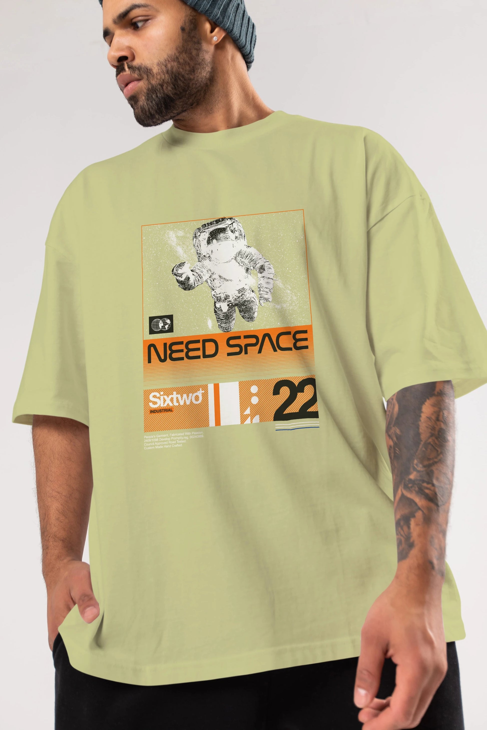 Need Space Ön Baskılı Oversize t-shirt Erkek Kadın Unisex