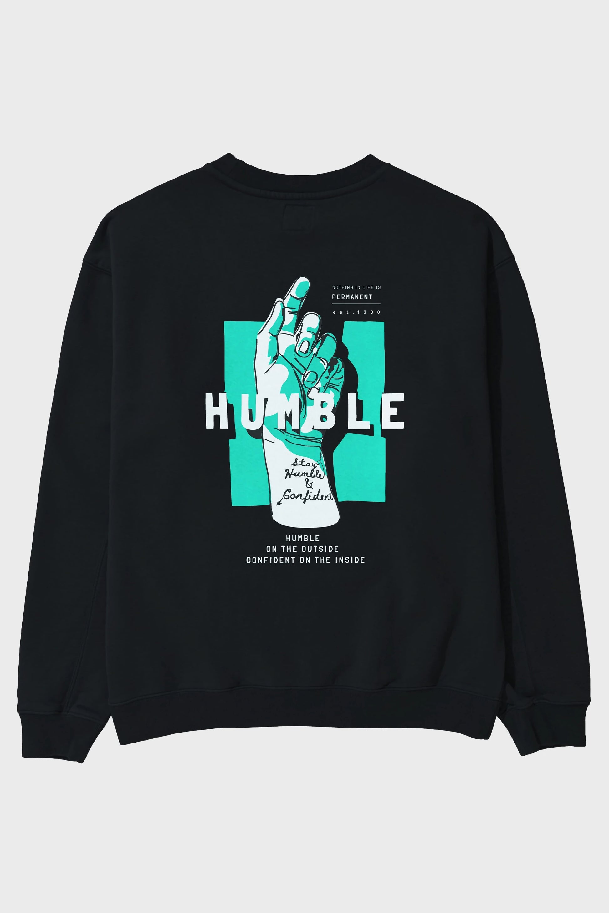 Humble Arka Baskılı Oversize Sweatshirt Erkek Kadın Unisex