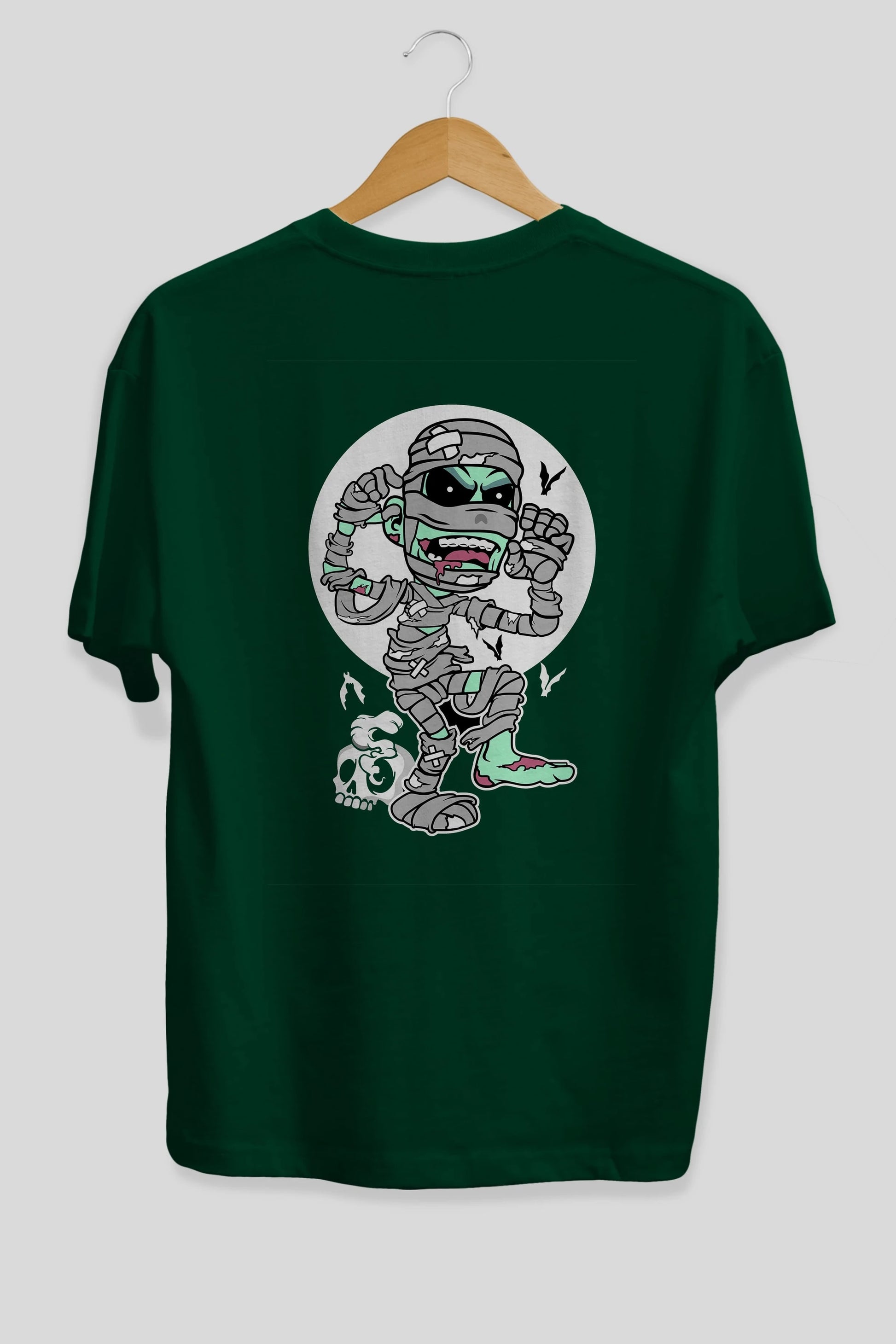 Mummy Arka Baskılı Oversize t-shirt Erkek Kadın Unisex %100 Pamuk tişort